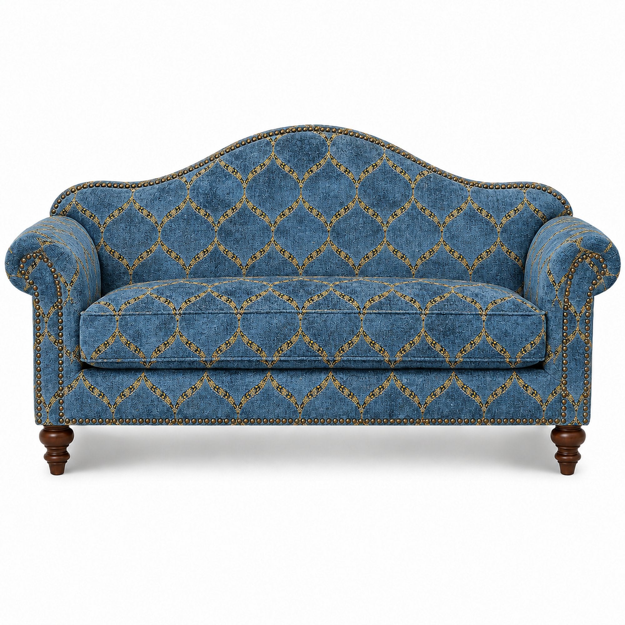 Eliza Fabric | Medallion Cut Velvet Fabric | Upholstery Fabric