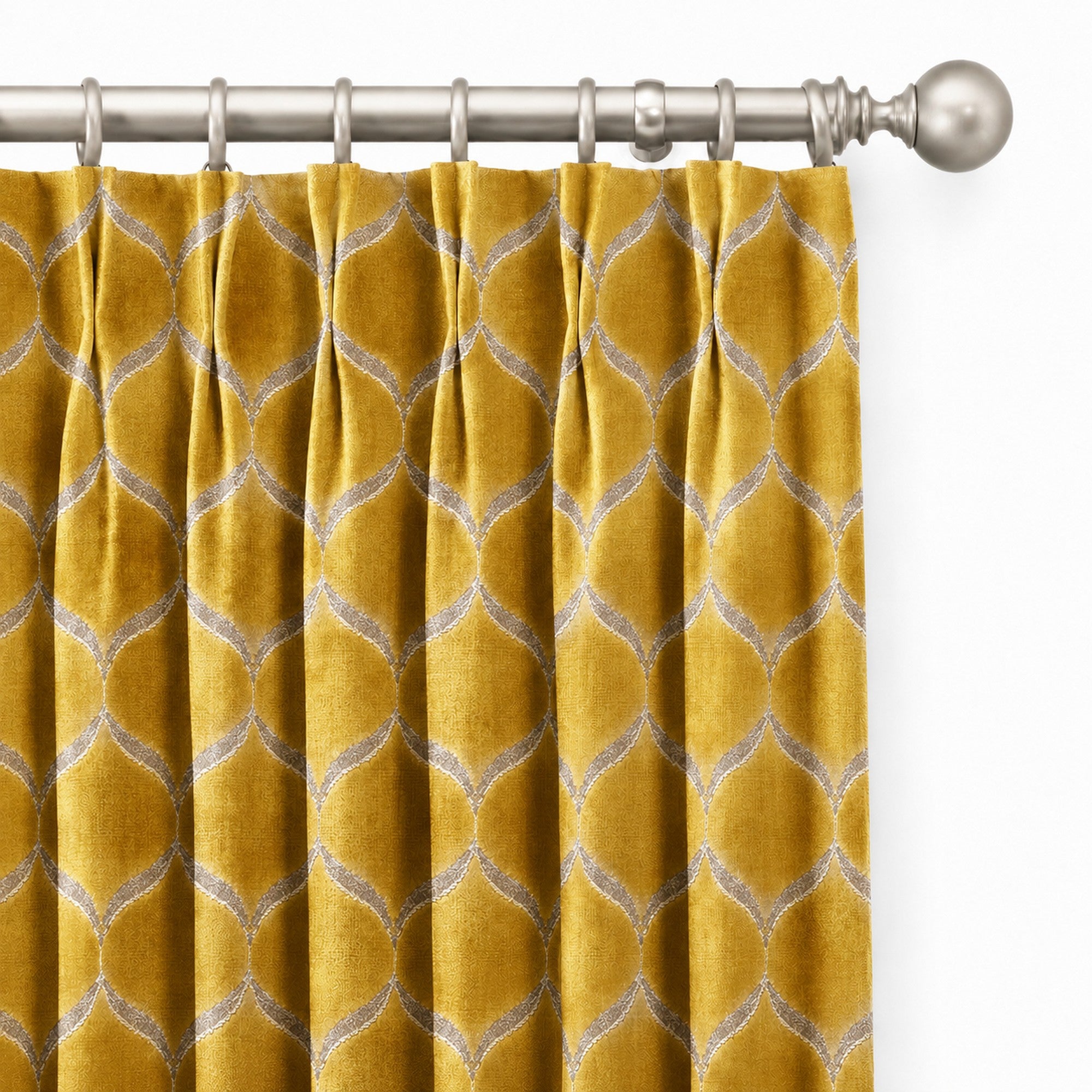 Eliza Fabric | Medallion Cut Velvet Fabric | Upholstery Fabric