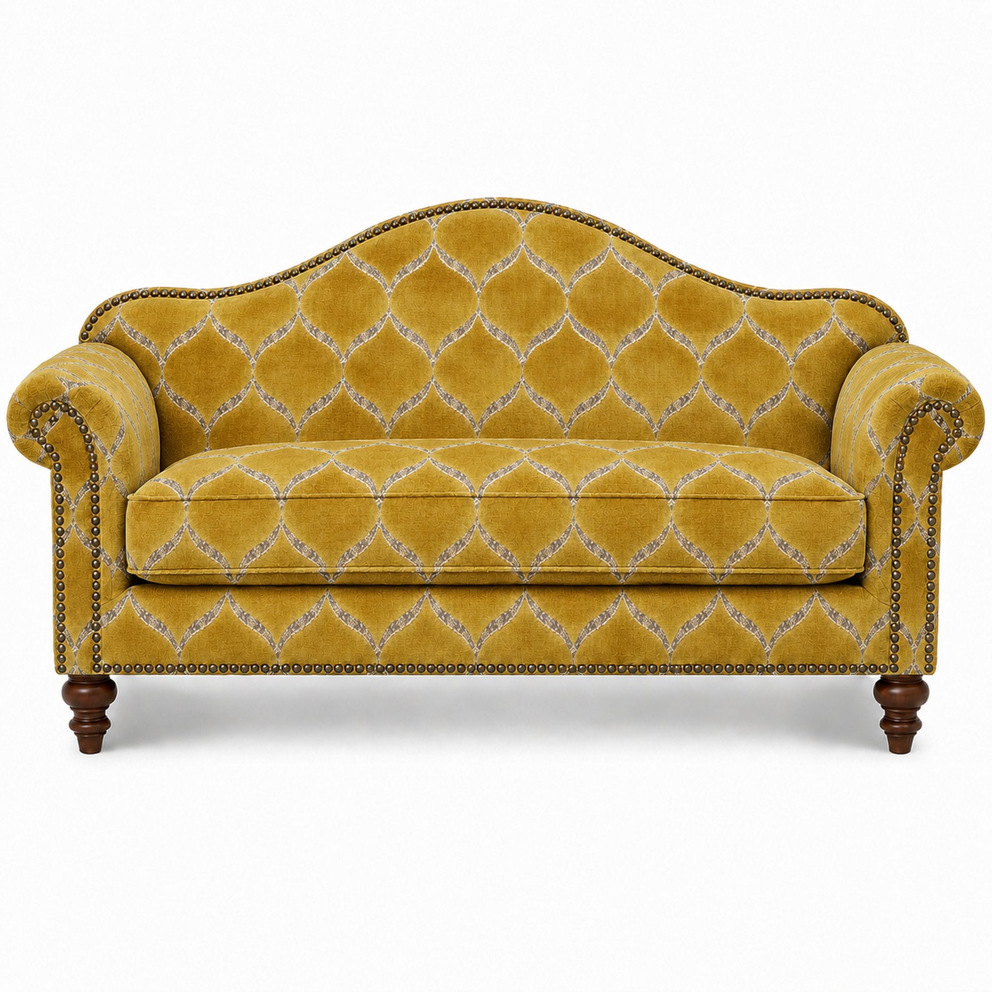 Eliza Fabric | Medallion Cut Velvet Fabric | Upholstery Fabric