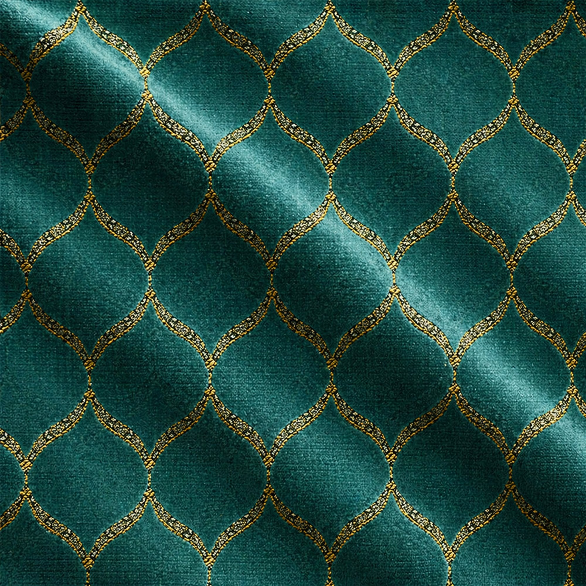 Eliza Fabric | Medallion Cut Velvet Fabric | Upholstery Fabric