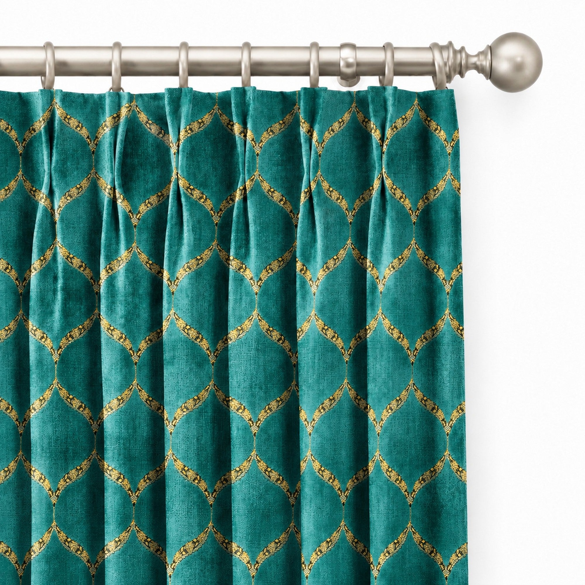 Eliza Fabric | Medallion Cut Velvet Fabric | Upholstery Fabric