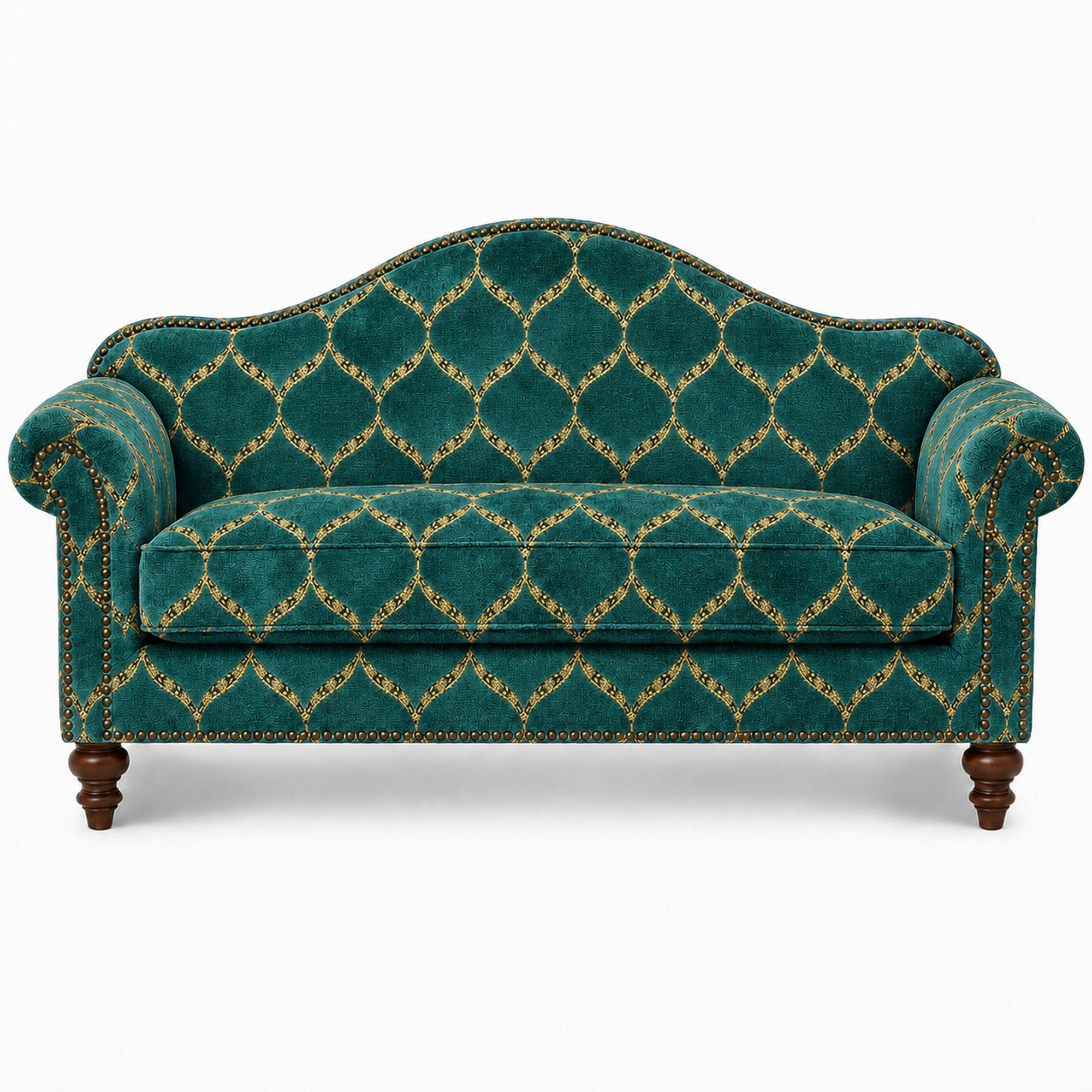 Eliza Fabric | Medallion Cut Velvet Fabric | Upholstery Fabric