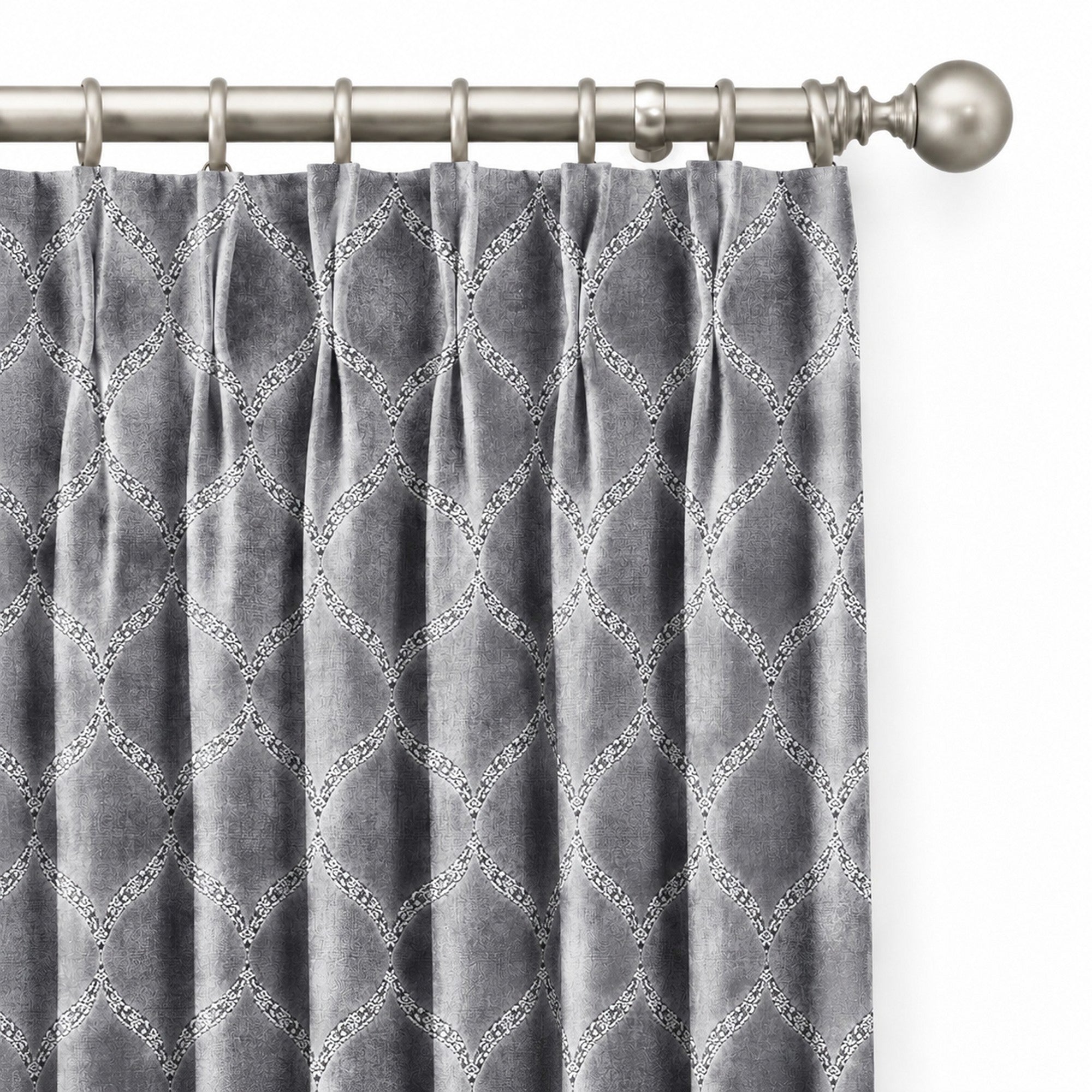 Eliza Fabric | Medallion Cut Velvet Fabric | Upholstery Fabric