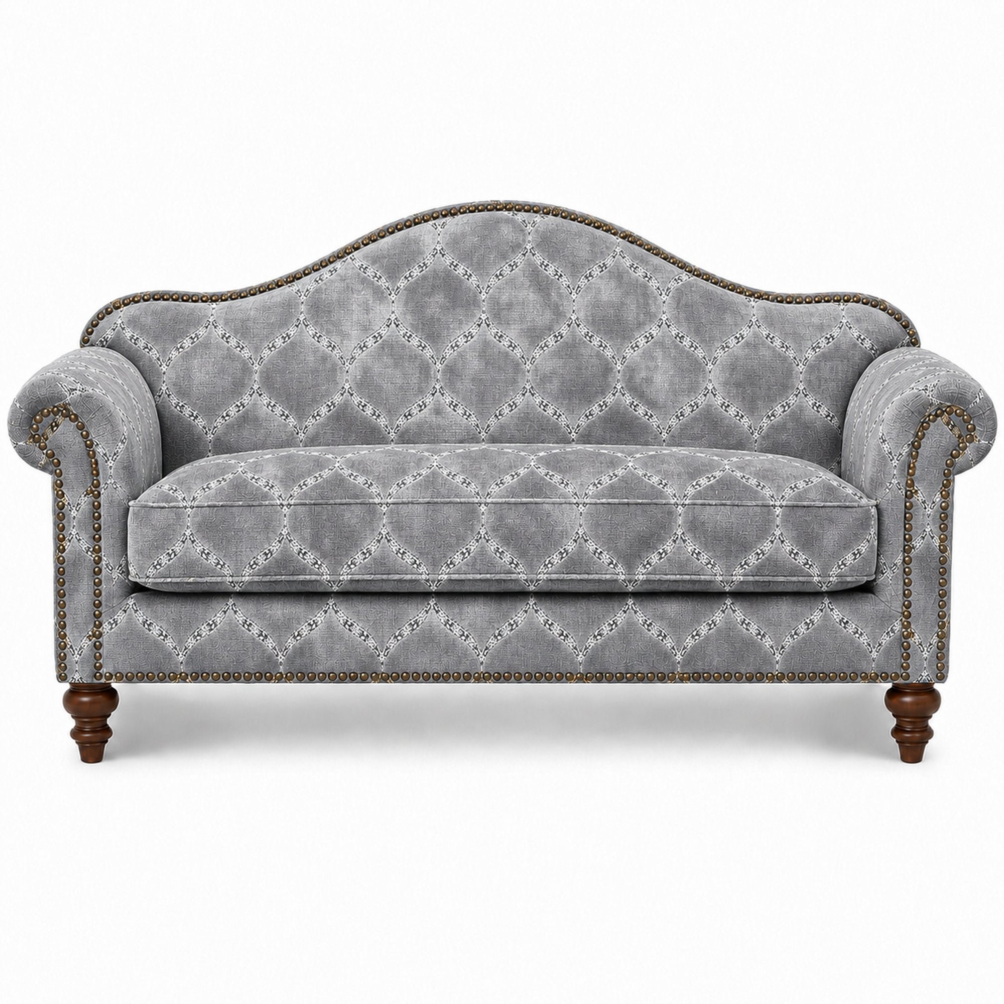 Eliza Fabric | Medallion Cut Velvet Fabric | Upholstery Fabric
