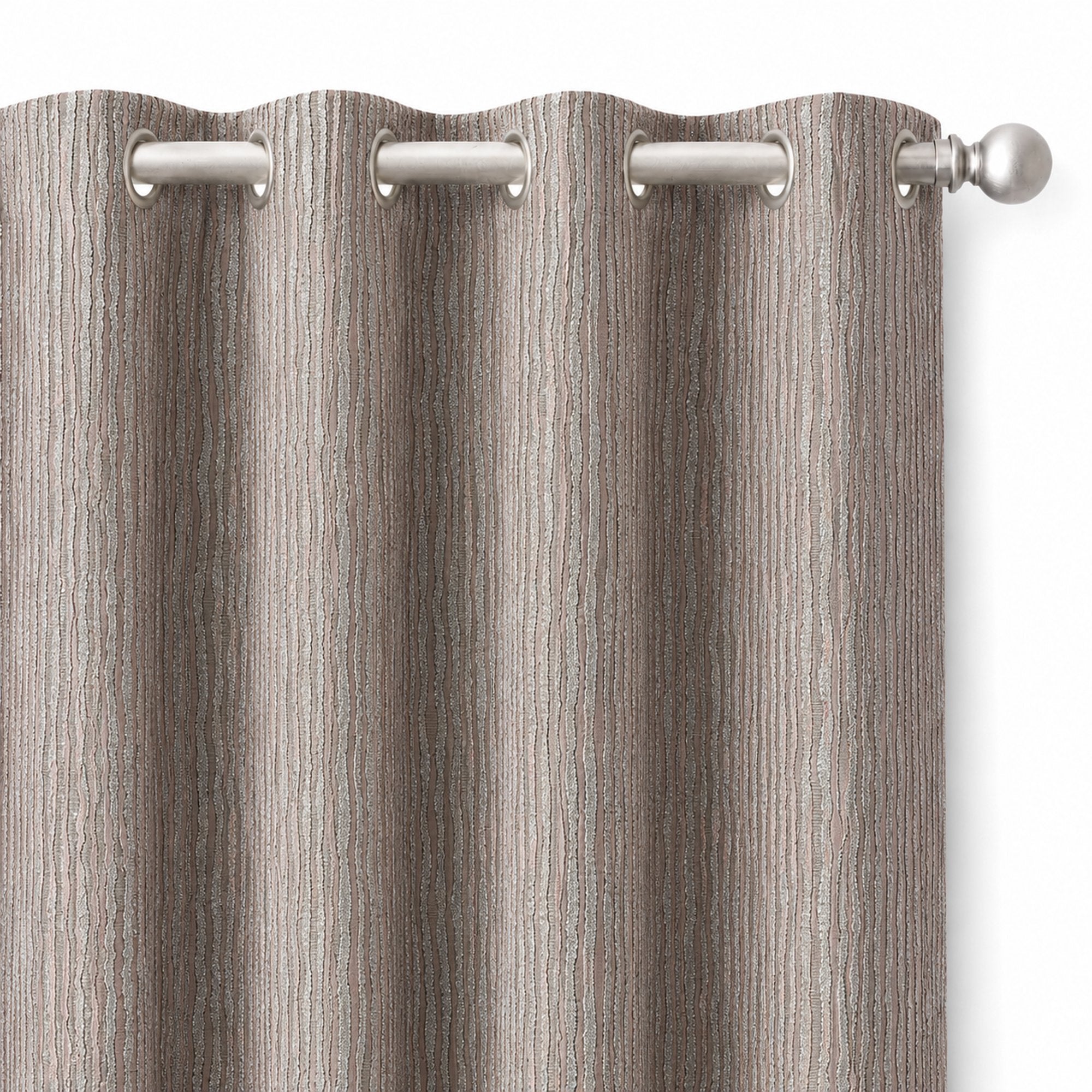Elizabeth Fabric | Textured Striped Faux Silk Fabric | Drapery & Curtain Fabric