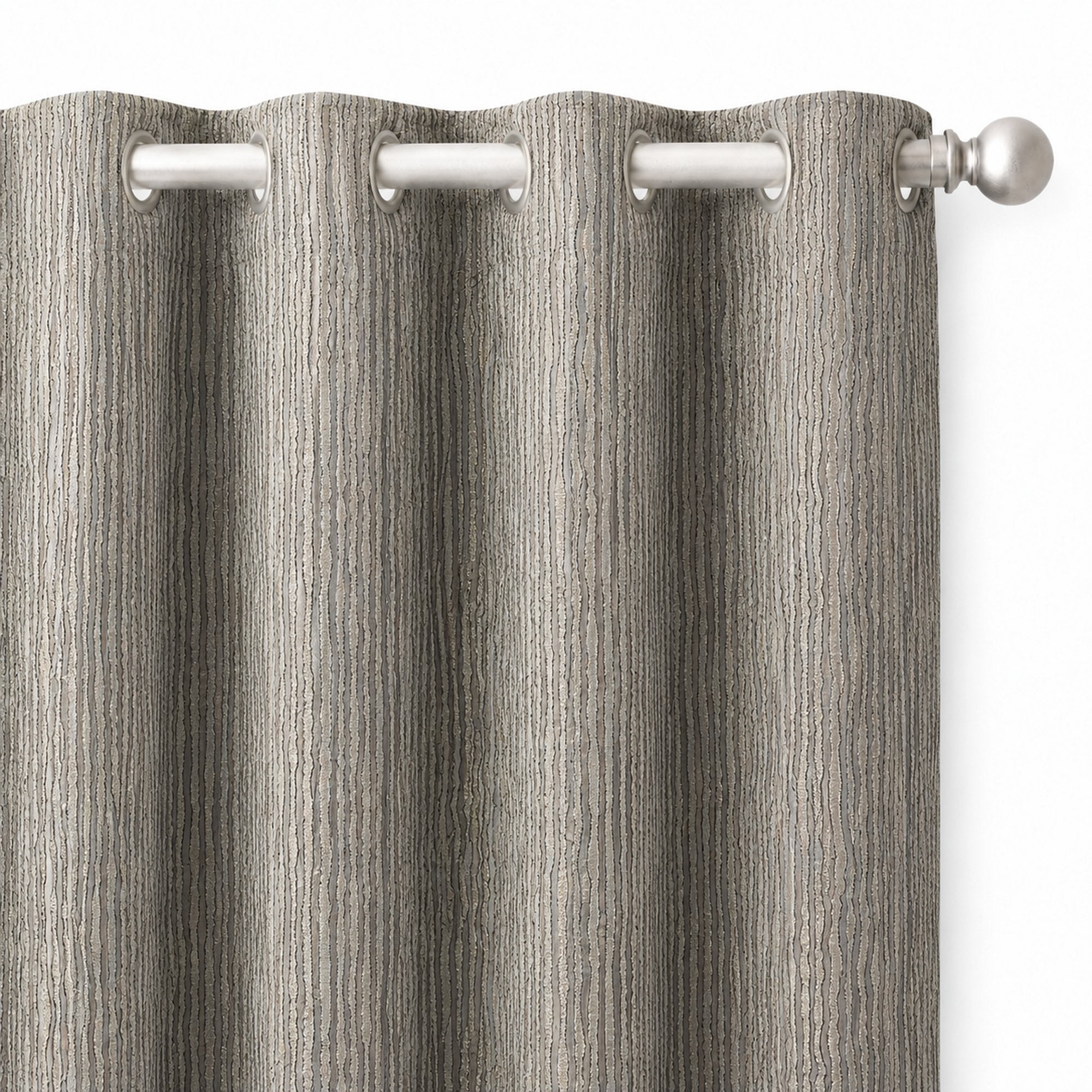 Elizabeth Fabric | Textured Striped Faux Silk Fabric | Drapery & Curtain Fabric