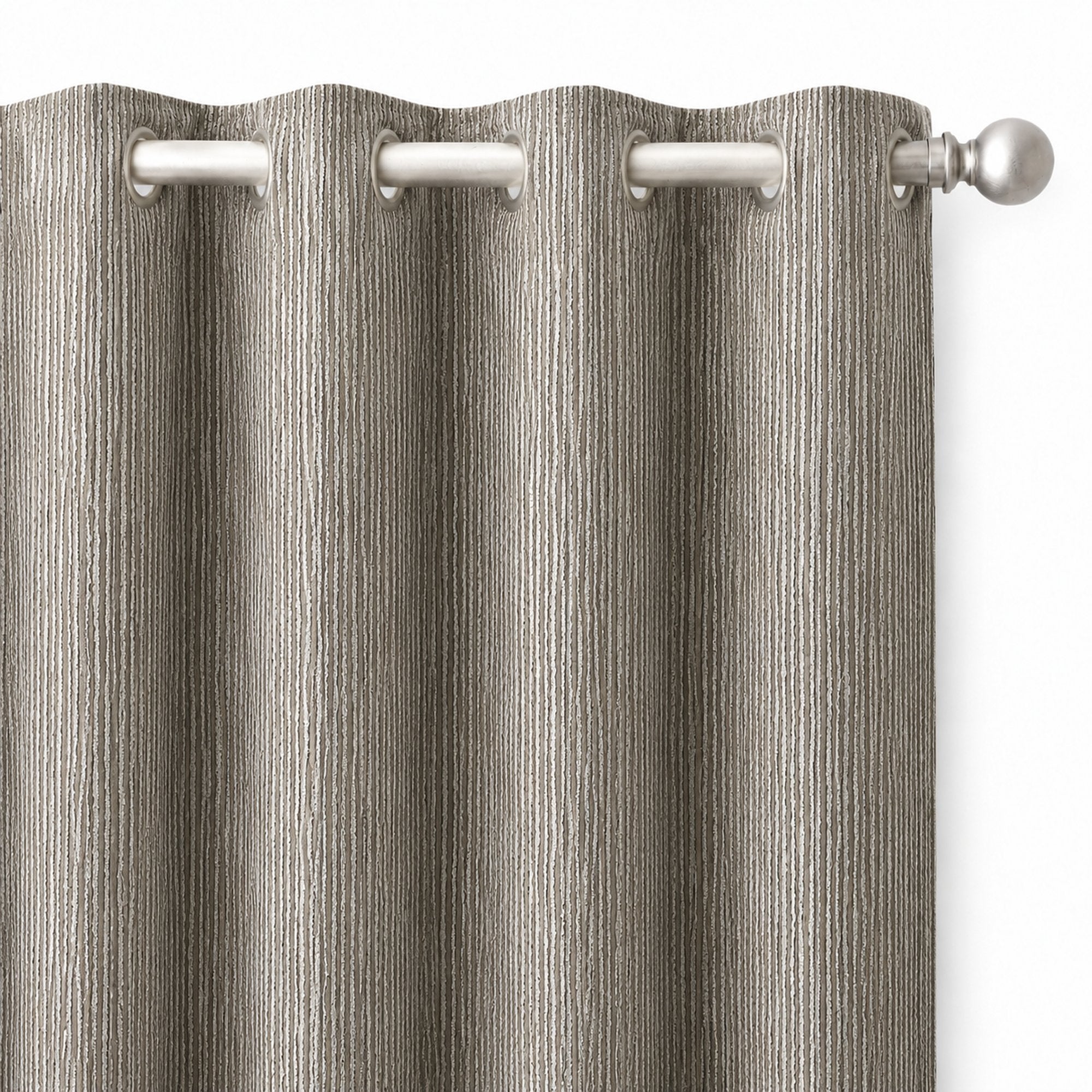 Elizabeth Fabric | Textured Striped Faux Silk Fabric | Drapery & Curtain Fabric
