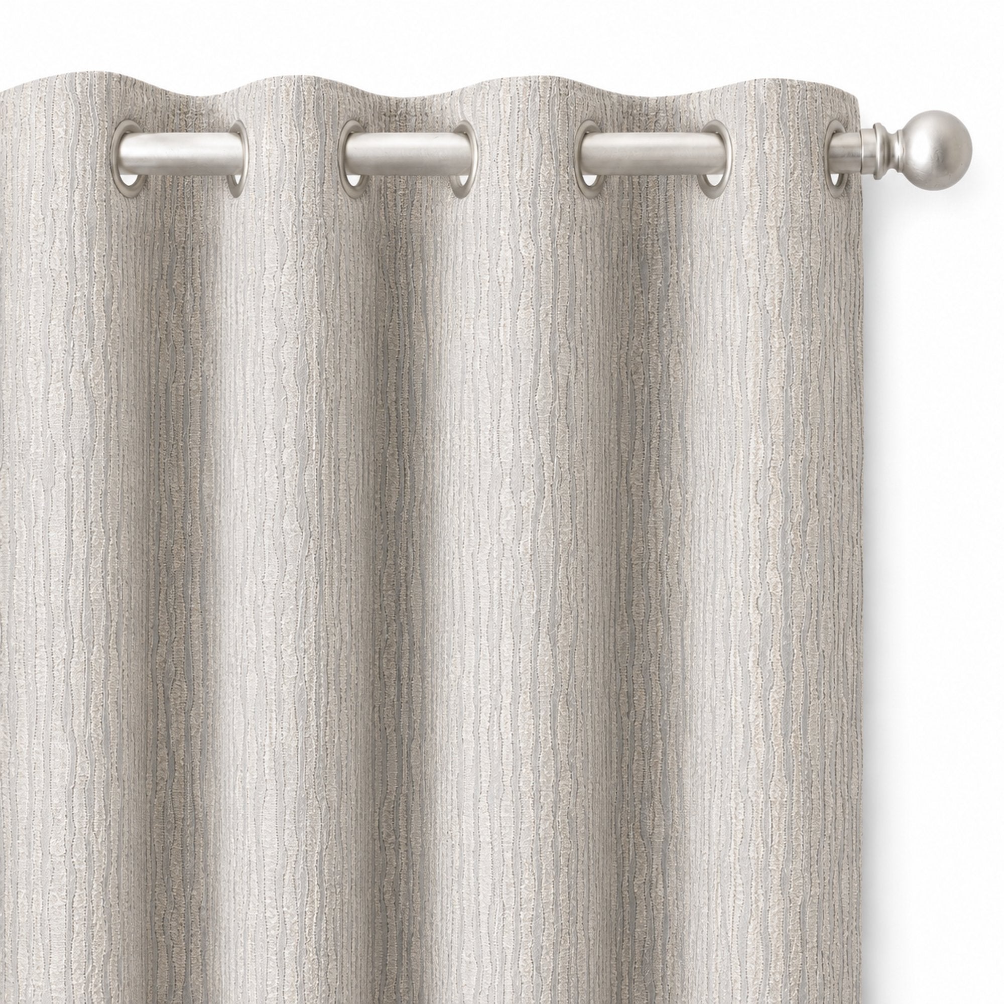Elizabeth Fabric | Textured Striped Faux Silk Fabric | Drapery & Curtain Fabric
