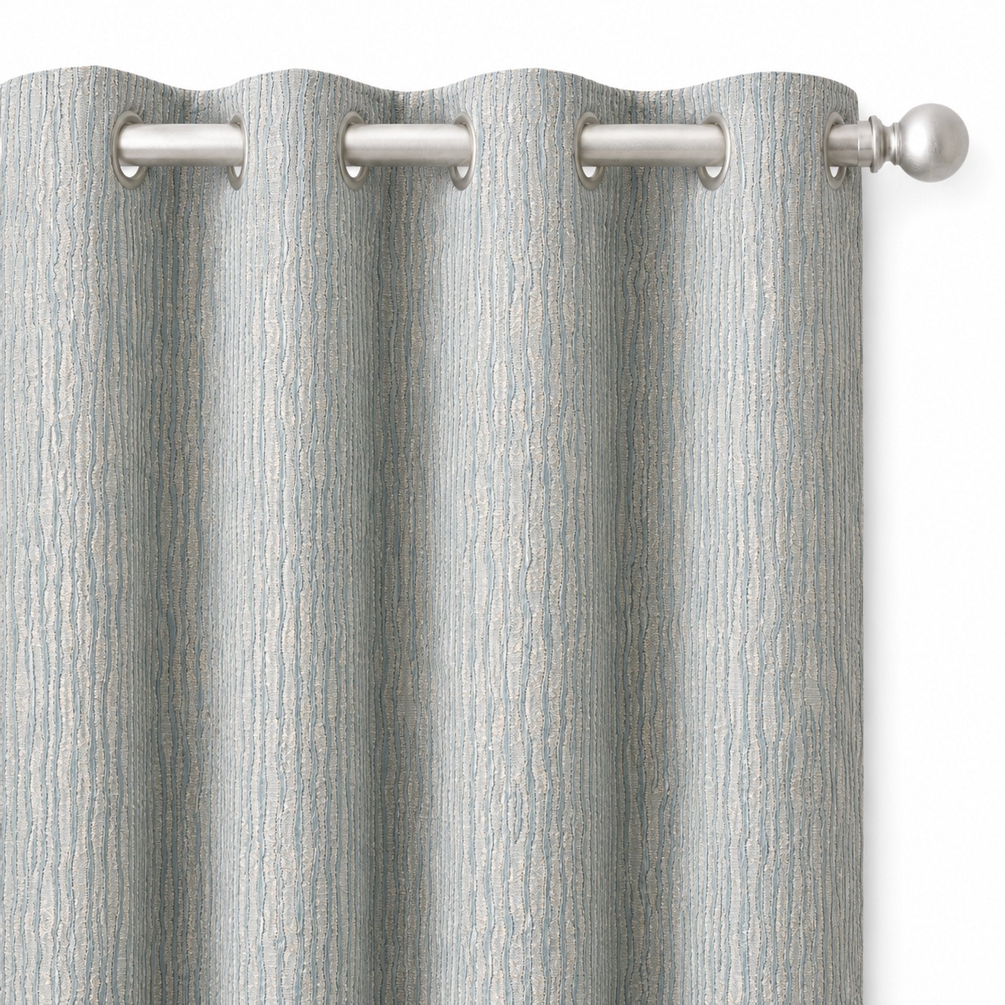 Elizabeth Fabric | Textured Striped Faux Silk Fabric | Drapery & Curtain Fabric