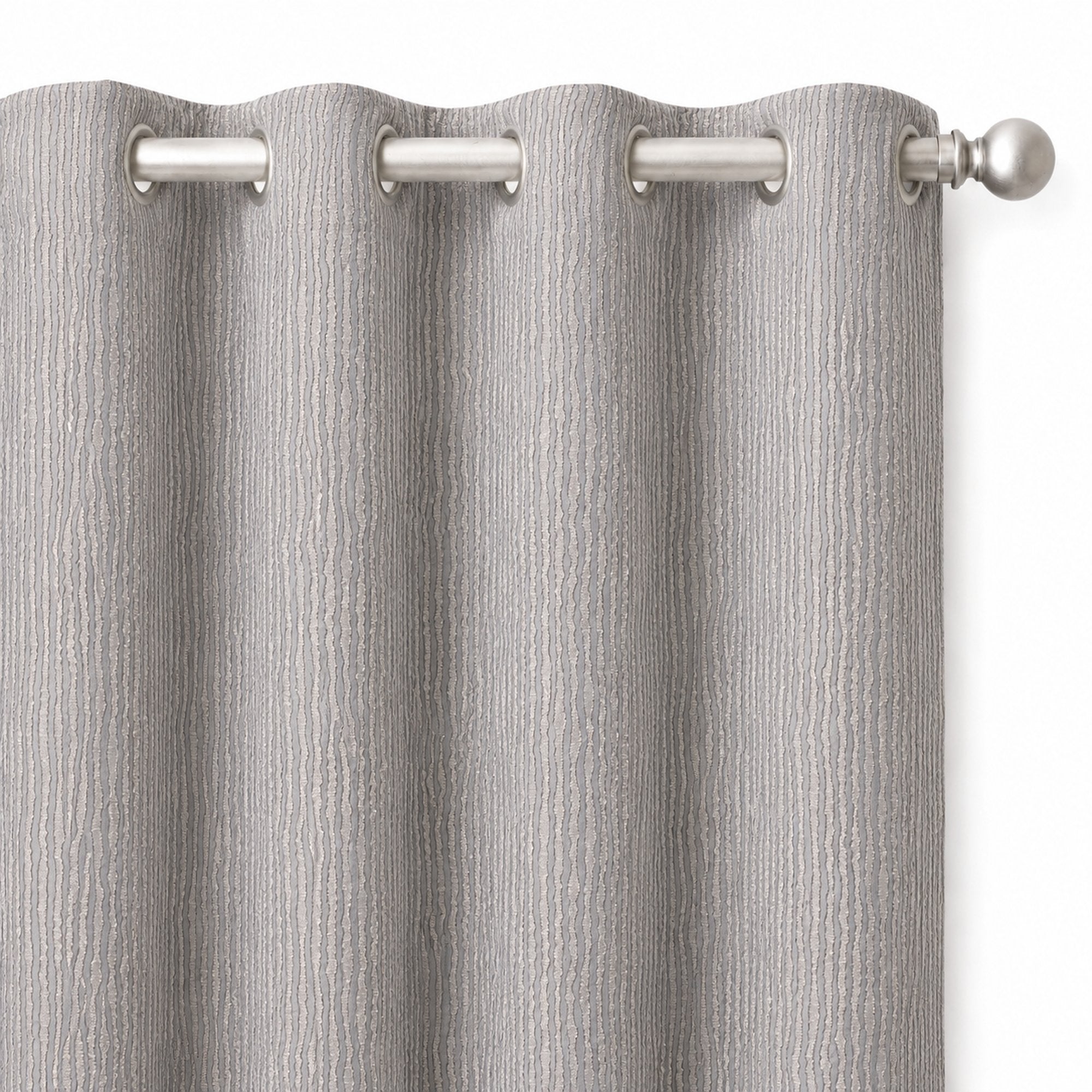 Elizabeth Fabric | Textured Striped Faux Silk Fabric | Drapery & Curtain Fabric