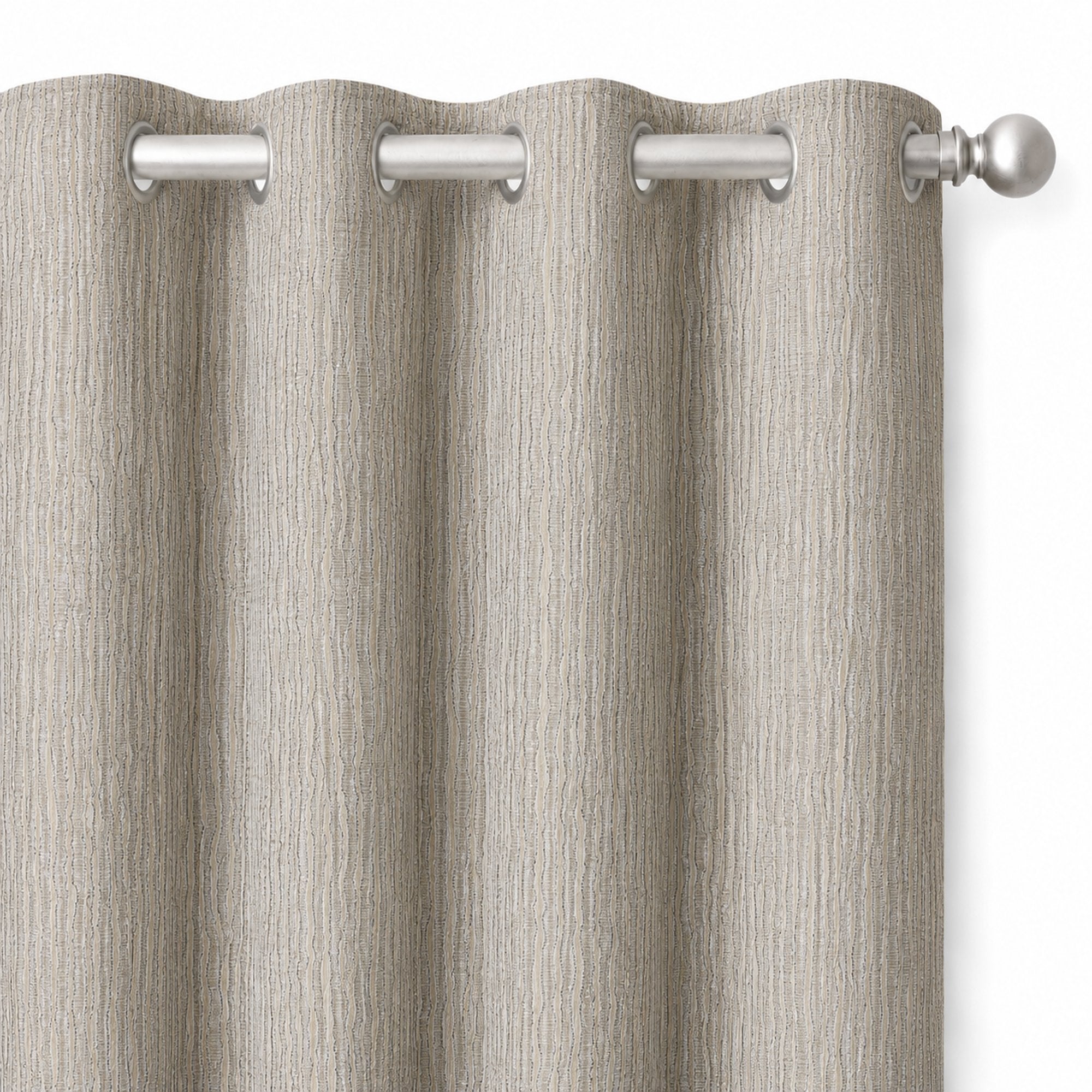 Elizabeth Fabric | Textured Striped Faux Silk Fabric | Drapery & Curtain Fabric