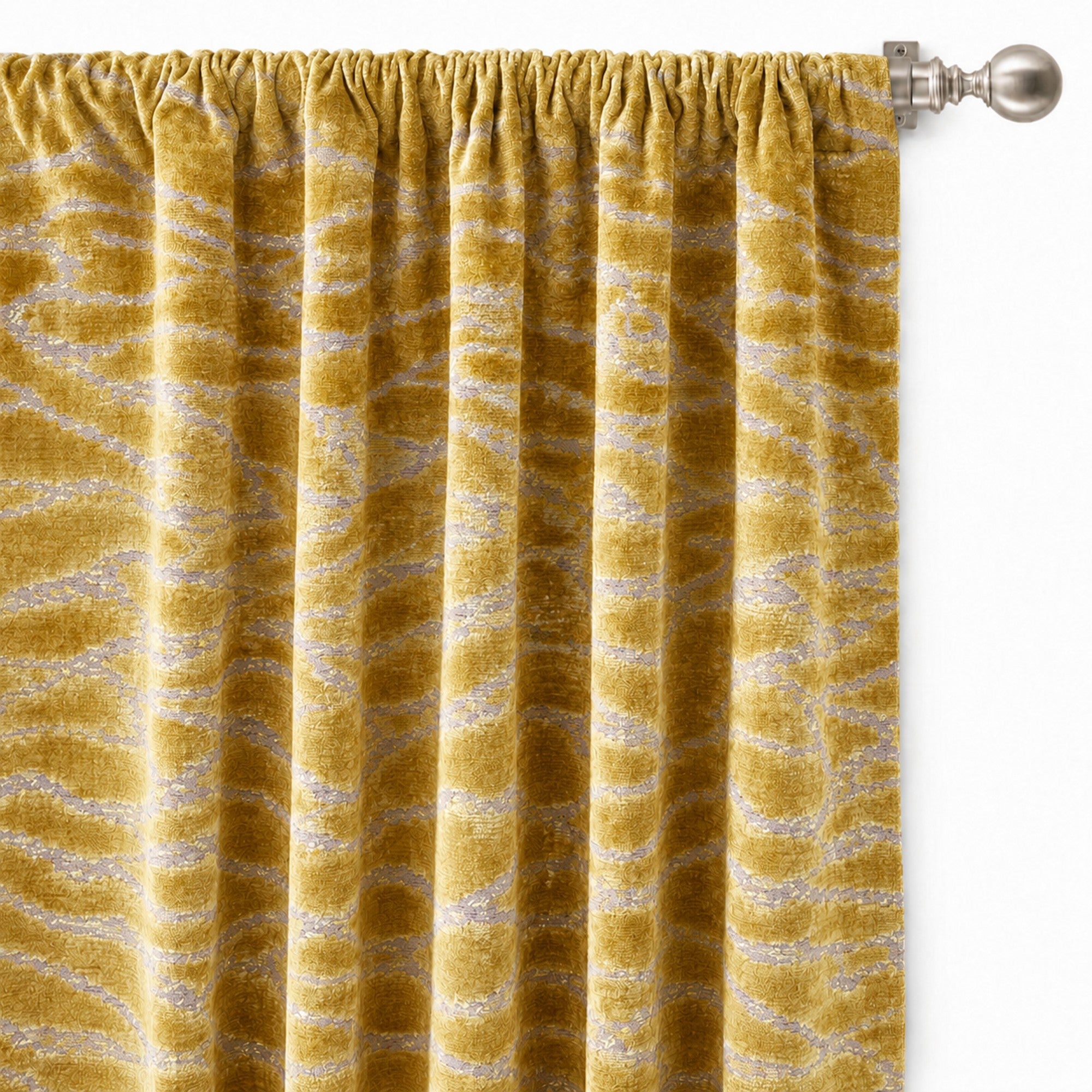 Empress Fabric | Animal Print Cut Velvet Fabric | Upholstery Fabric