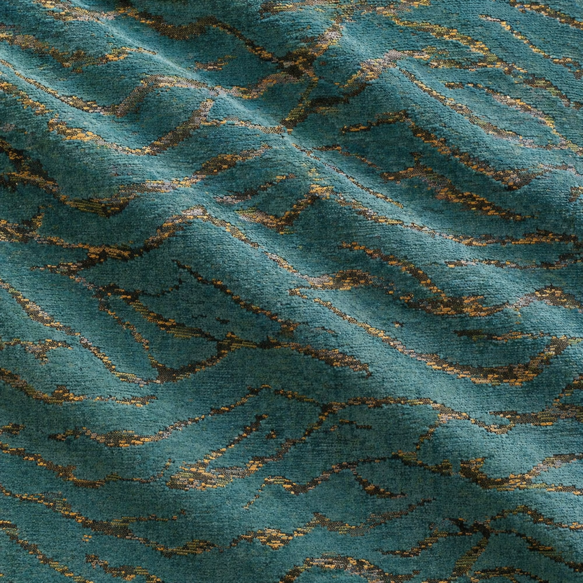 Empress Fabric | Animal Print Cut Velvet Fabric | Upholstery Fabric