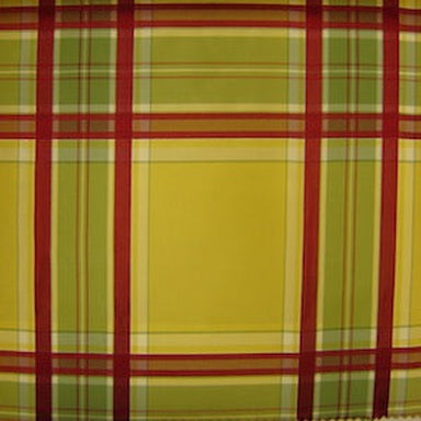 Ethan Fabric in color Canary is a Multi-Colored Plaid Stripe Silk Fabric pattern good for Drapery & Curtain Fabric