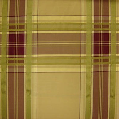Ethan Fabric in color Taupe is a Multi-Colored Plaid Stripe Silk Fabric pattern good for Drapery & Curtain Fabric