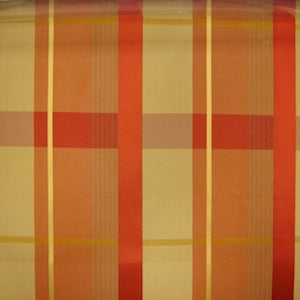 Feretti Fabric in color Coral is a Stripe Silk Fabric pattern good for Drapery & Curtain Fabric