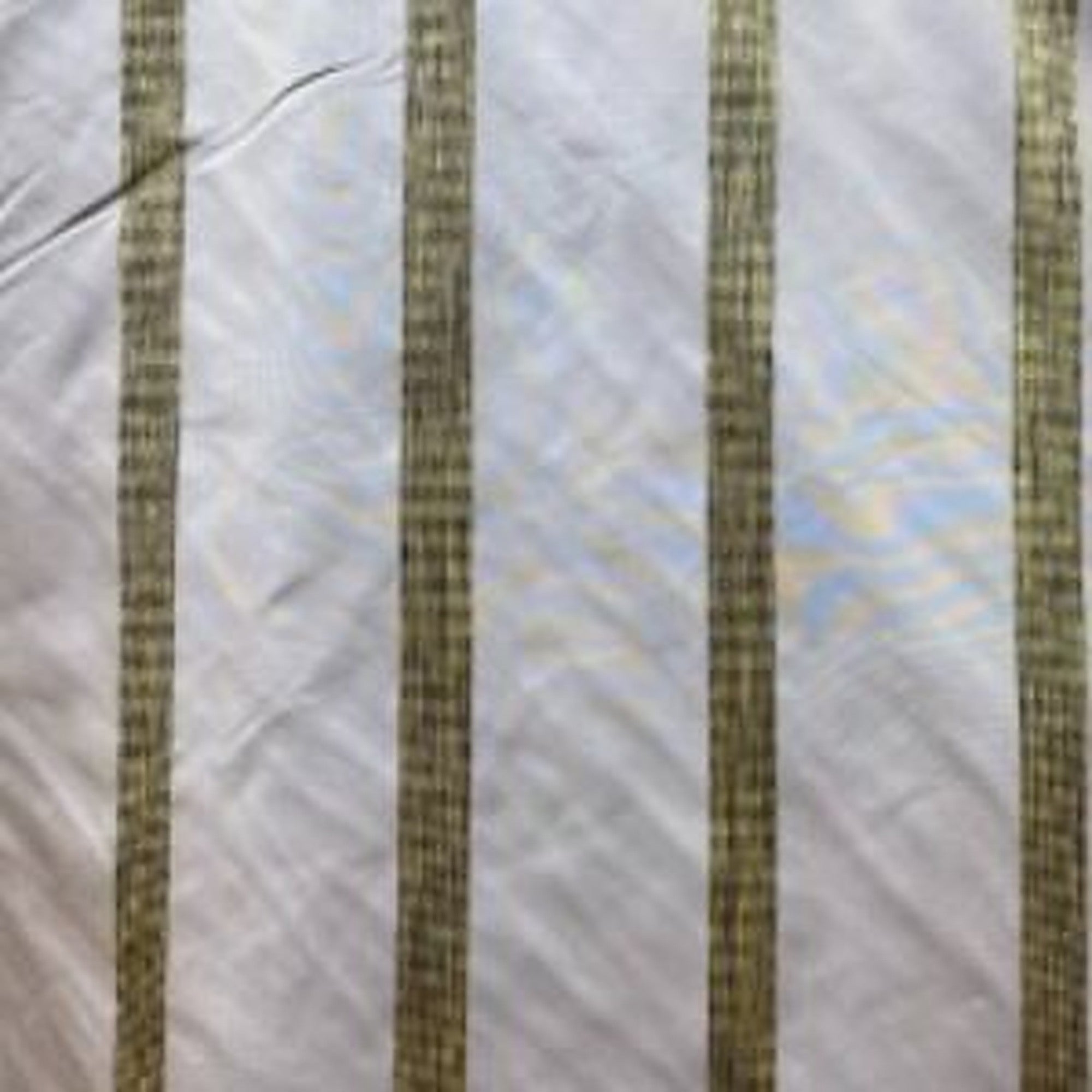Ferraro Fabric in color Almond is a Two-Toned Stripe Silk Fabric pattern good for Drapery & Curtain Fabric