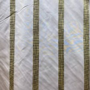 Ferraro Fabric in color Almond is a Two-Toned Stripe Silk Fabric pattern good for Drapery & Curtain Fabric