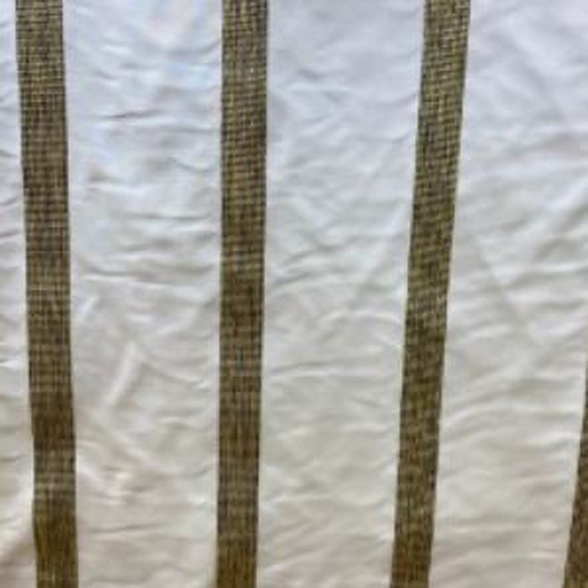 Ferraro Fabric in color Buttercup is a Two-Toned Stripe Silk Fabric pattern good for Drapery & Curtain Fabric