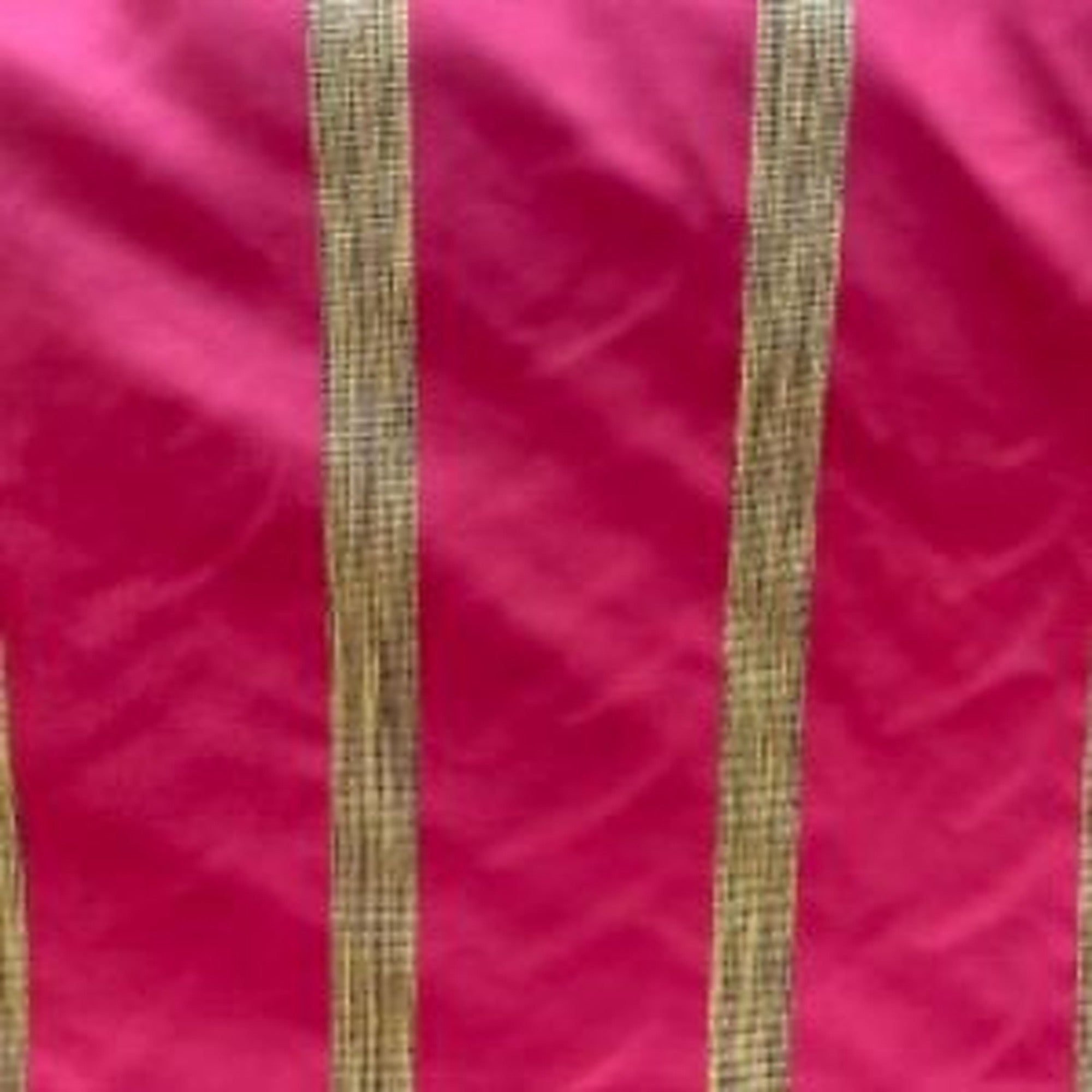 Ferraro Fabric in color Chili is a Two-Toned Stripe Silk Fabric pattern good for Drapery & Curtain Fabric