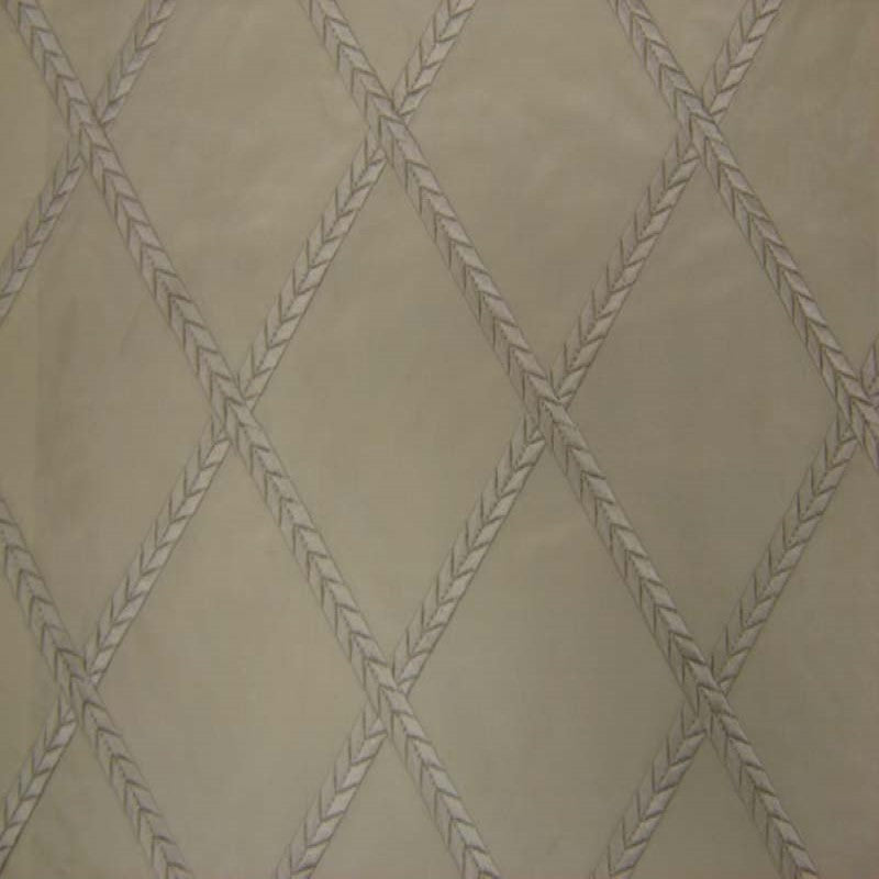Fina Fabric | Diamond Embroidered Silk Fabric | Drapery & Curtain Fabric