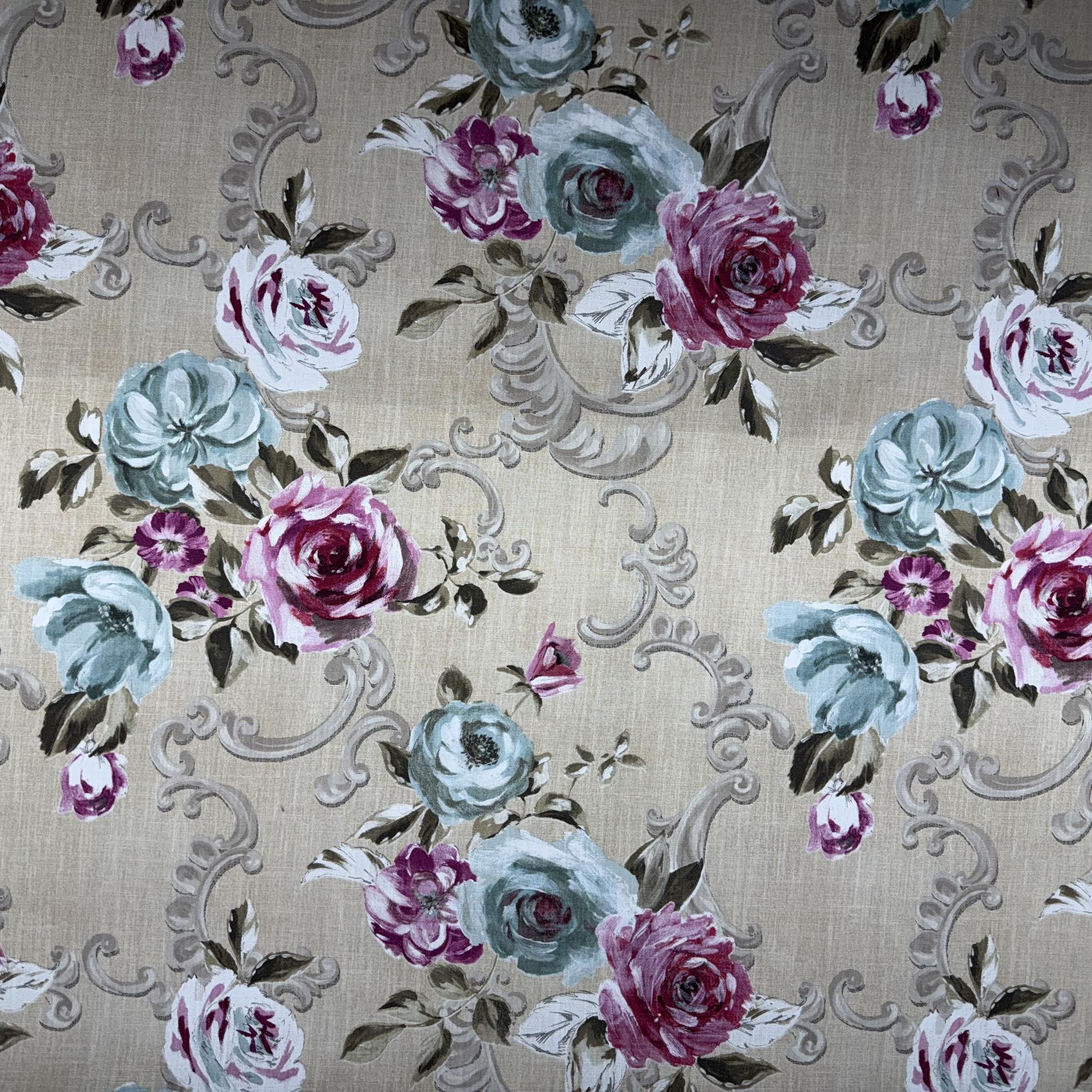 Fiore Fabric | Floral Traditional Fabric | Drapery & Curtain Fabric And Upholstery Fabric