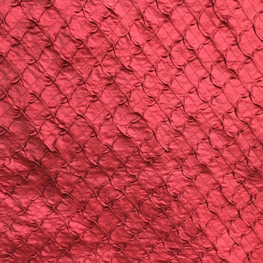 Glamour Fabric | Crushed Sold Diamond Shaped Silk Fabric | Drapery & Curtain Fabric