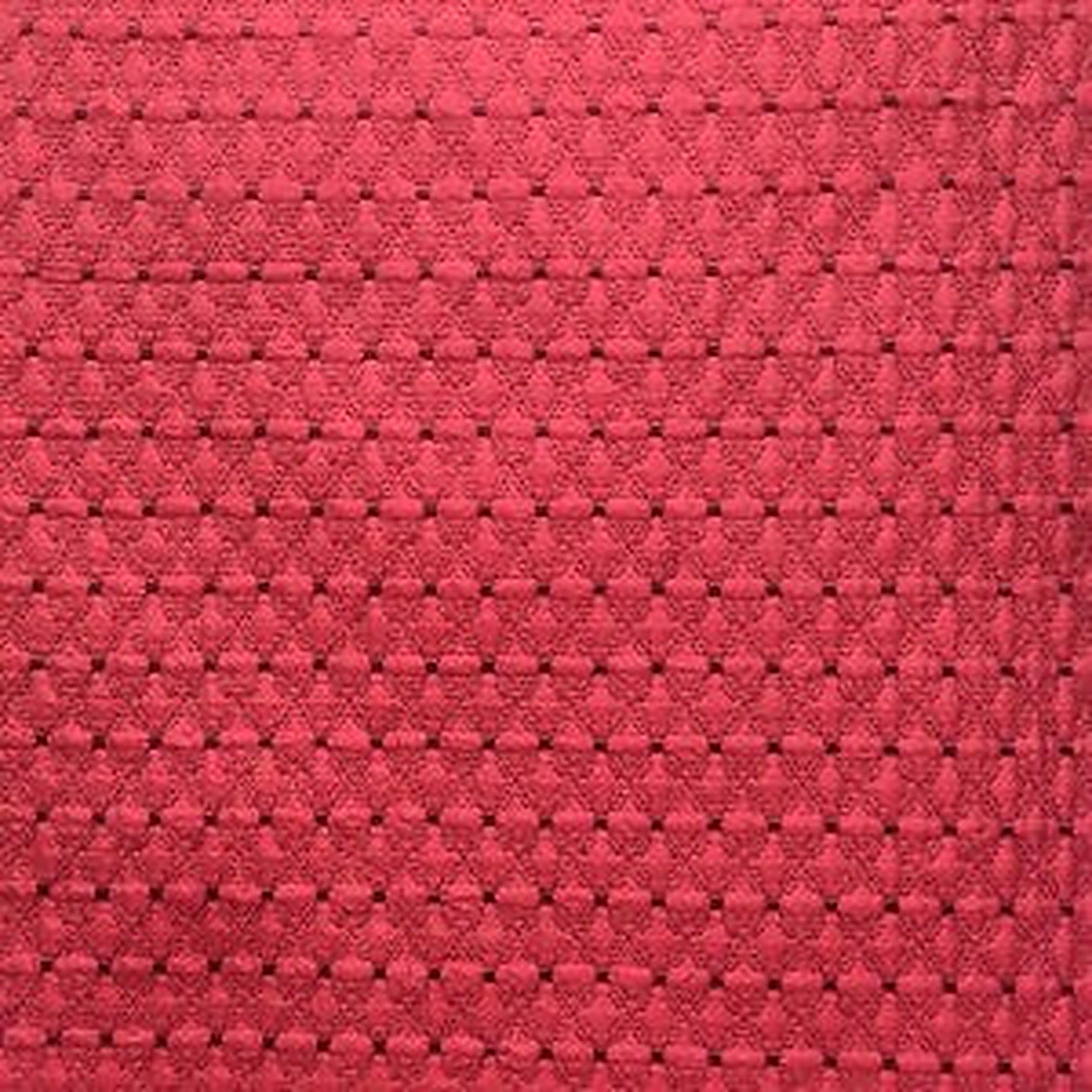 Griffith Fabric in color Red is a Embossed Triangle Geometric Silk Fabric pattern good for Drapery & Curtain Fabric