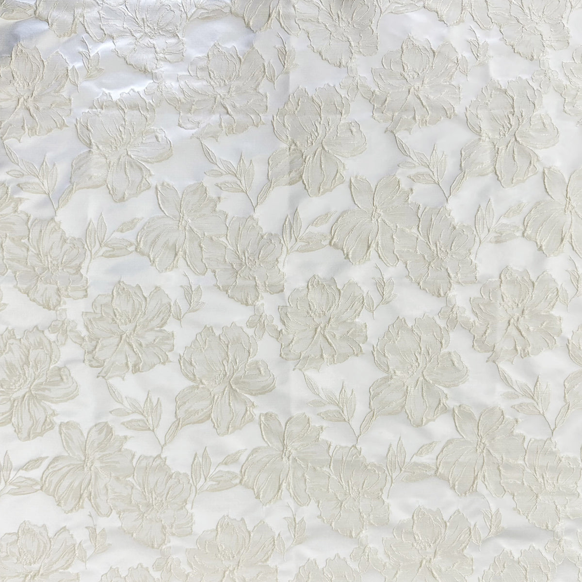 Haiden Fabric | Shiny Floral Jacquard | Drapery & Curtain Fabric