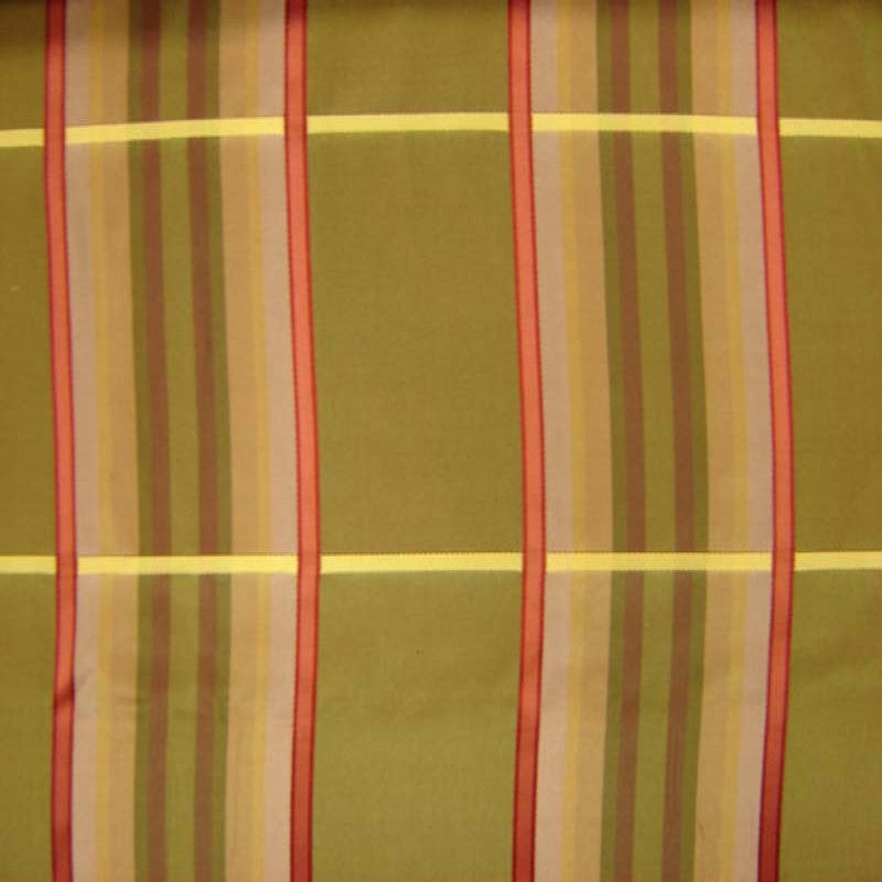 Harley Fabric in color Holly is a Muti-Colored Stripe Silk Fabric pattern good for Drapery & Curtain Fabric