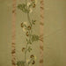 Ivy Fabric in color Celadon is a Striped Floral Embroidered Silk Fabric pattern good for Drapery & Curtain Fabric