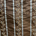 Ivy Fabric in color Espresso is a Striped Floral Embroidered Silk Fabric pattern good for Drapery & Curtain Fabric