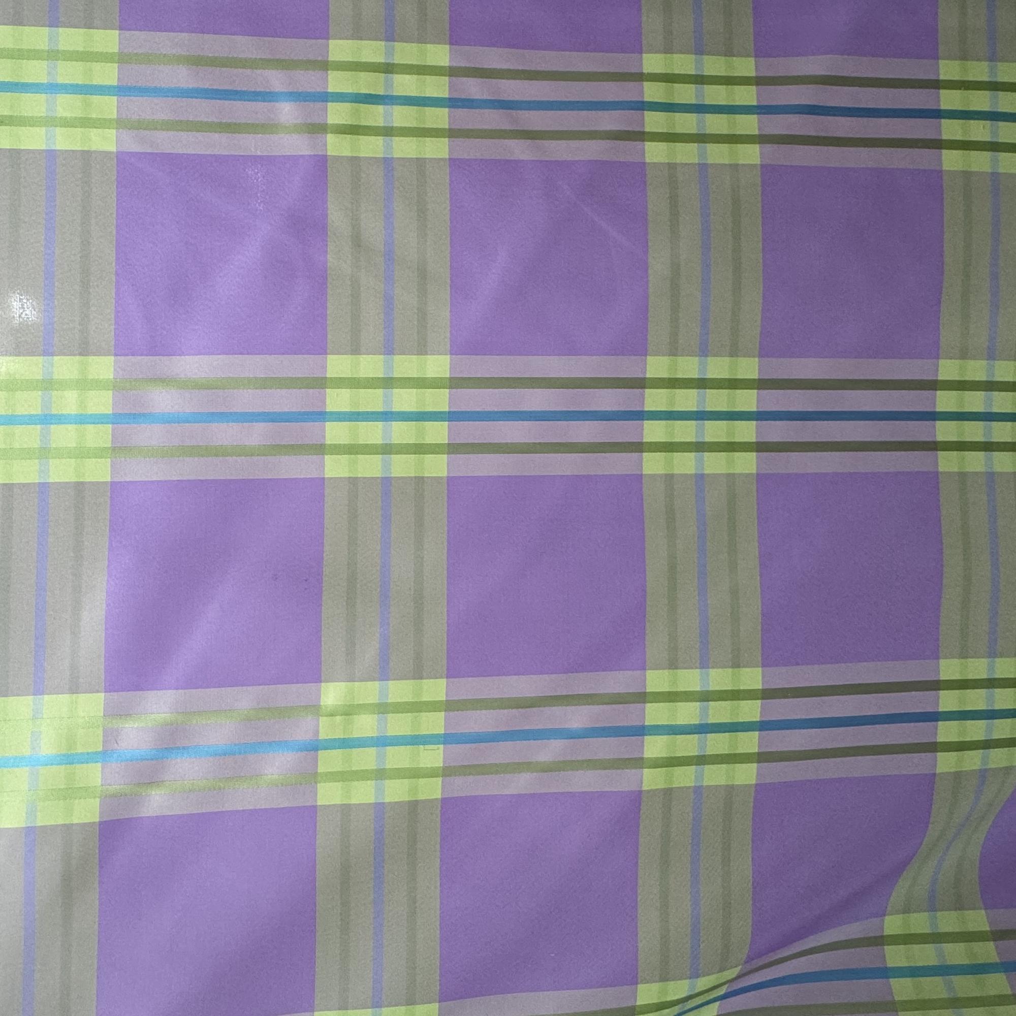 Julian Fabric in color Mauve is a Small Square Multi-Colored Stripe Silk Fabric pattern good for Drapery & Curtain Fabric