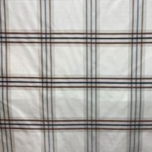Julian Fabric in color Natural is a Small Square Multi-Colored Stripe Silk Fabric pattern good for Drapery & Curtain Fabric