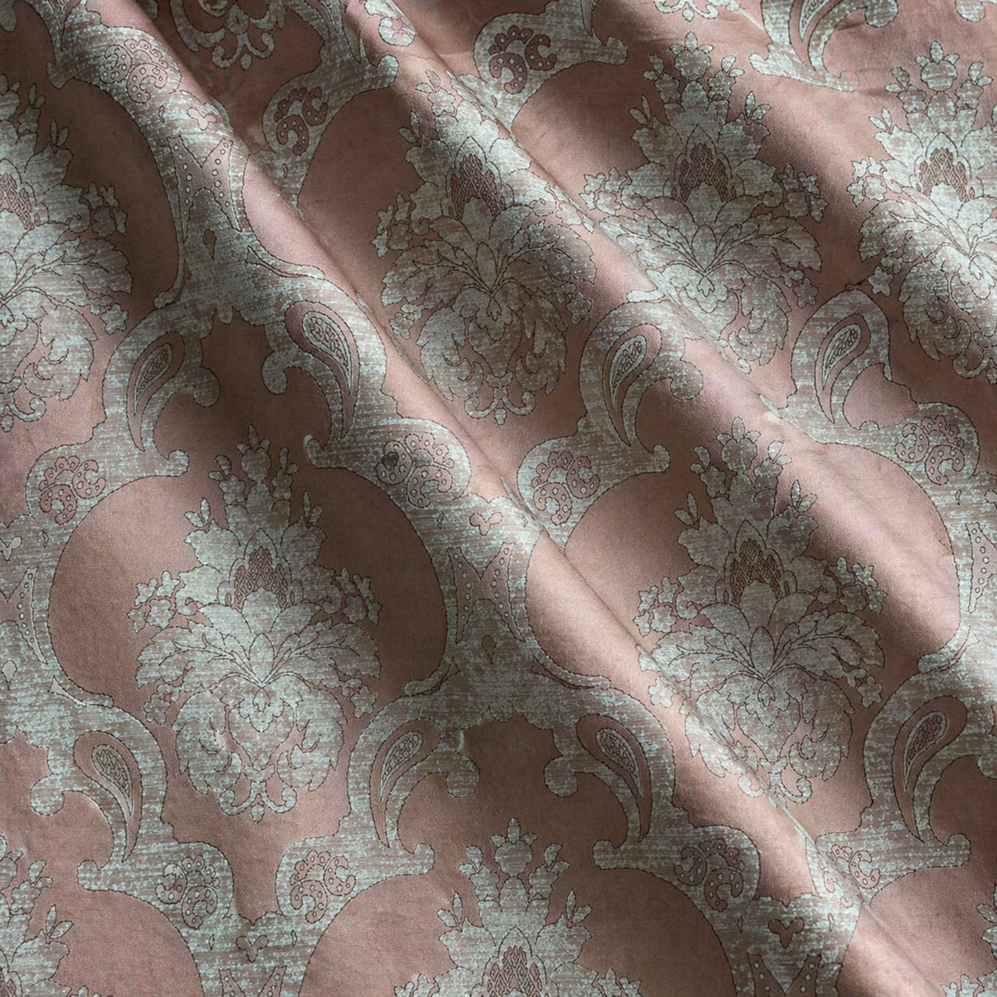 Katherine Fabric | Textured Damask Faux Silk Fabric | Drapery & Curtain Fabric and Table Linen Fabric
