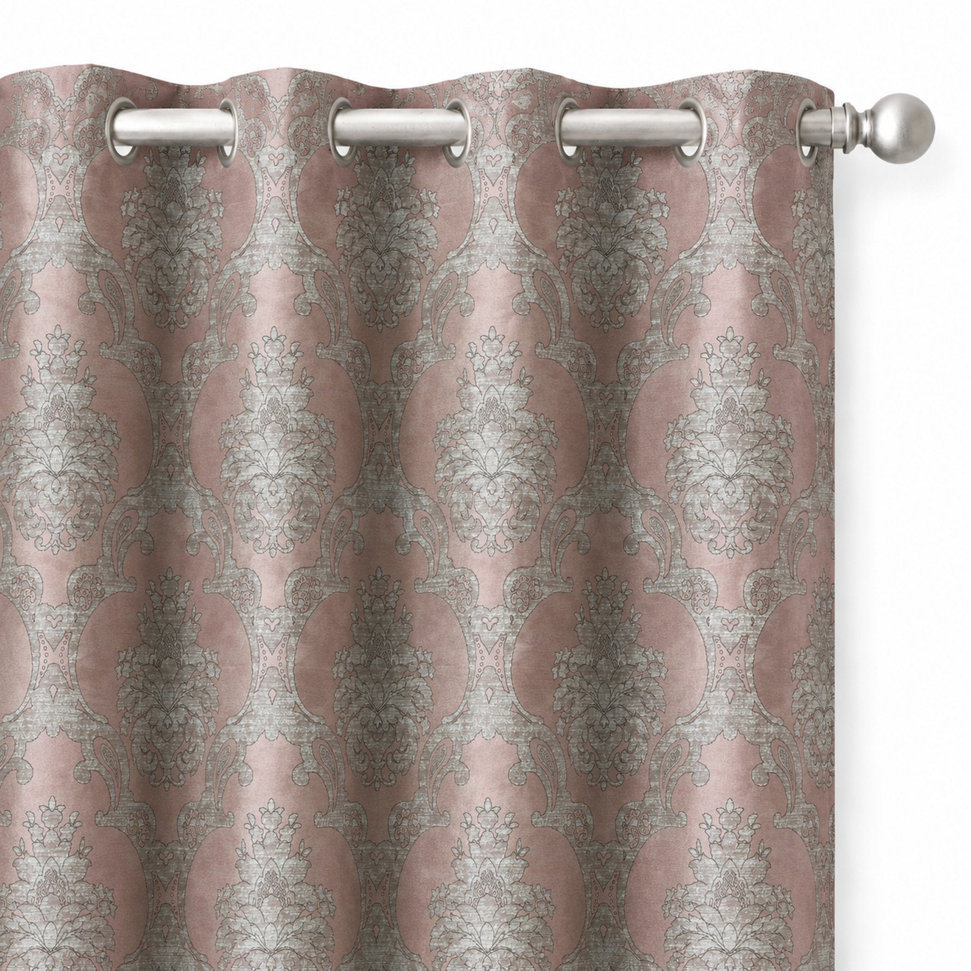 Katherine Fabric | Textured Damask Faux Silk Fabric | Drapery & Curtain Fabric and Table Linen Fabric
