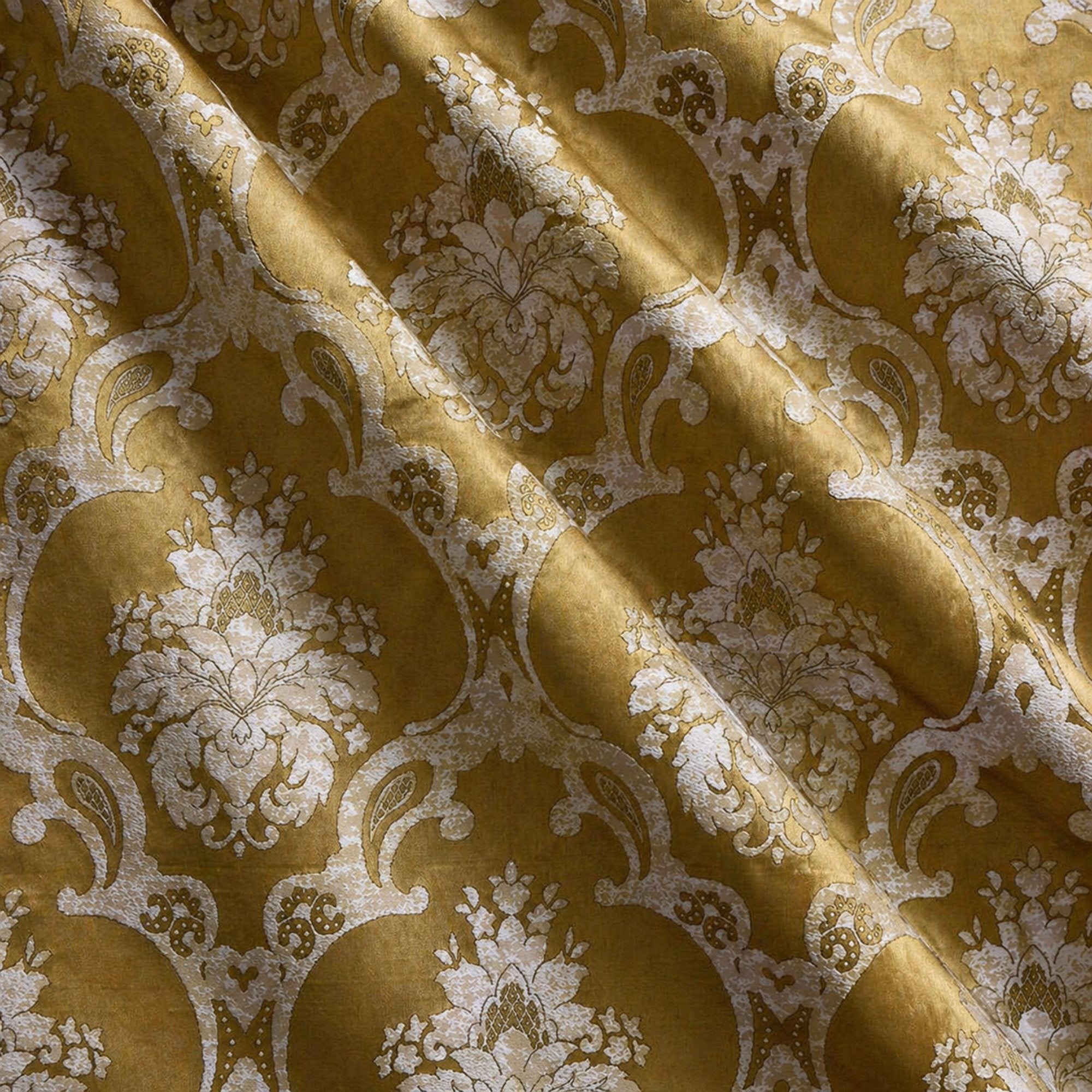 Katherine Fabric | Textured Damask Faux Silk Fabric | Drapery & Curtain Fabric and Table Linen Fabric