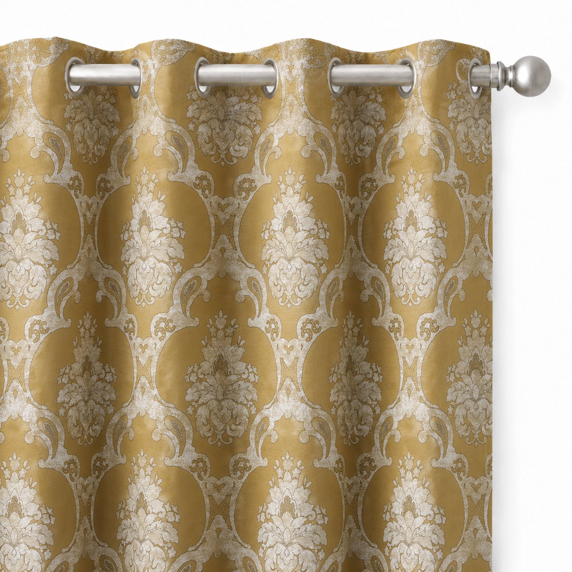 Katherine Fabric | Textured Damask Faux Silk Fabric | Drapery & Curtain Fabric and Table Linen Fabric