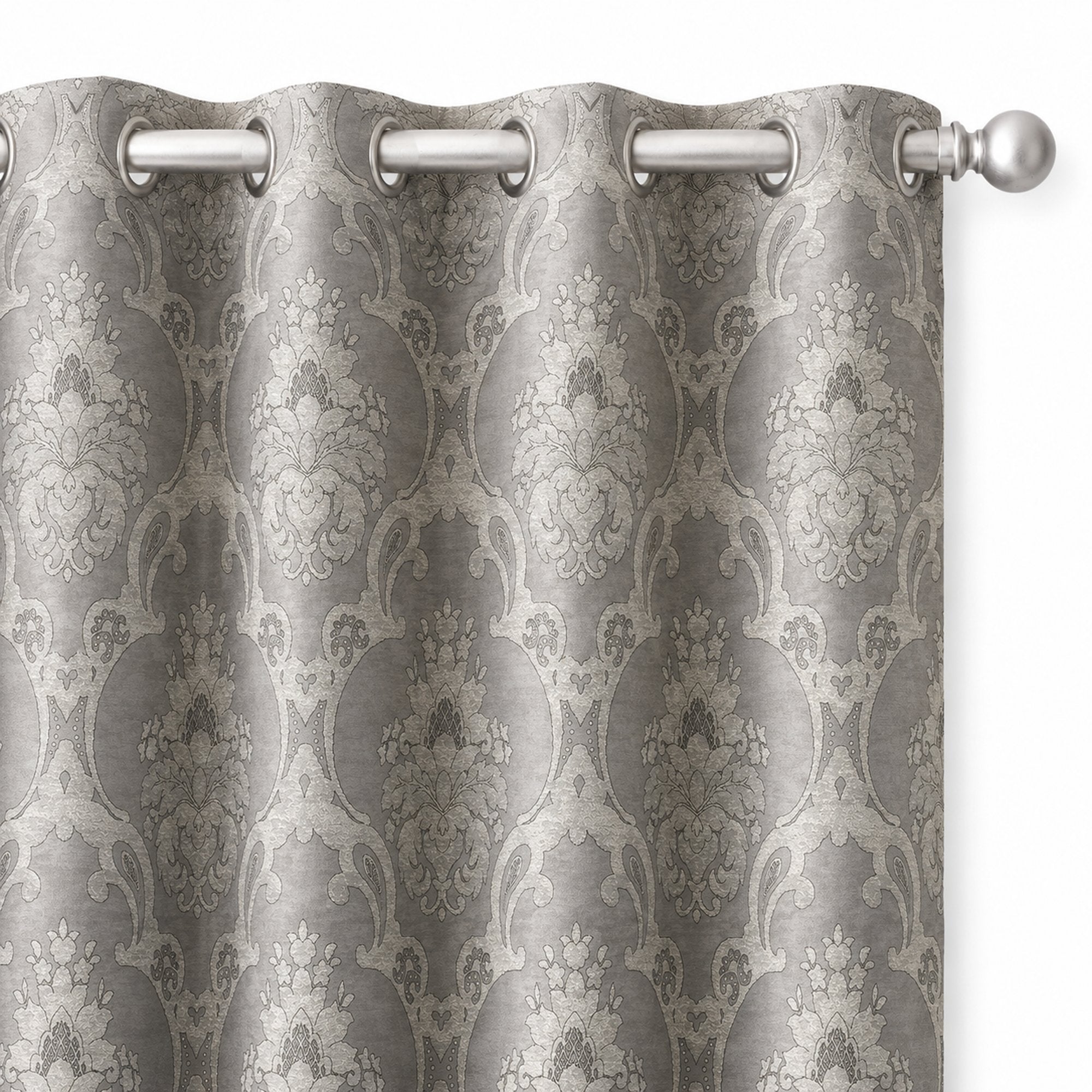 Katherine Fabric | Textured Damask Faux Silk Fabric | Drapery & Curtain Fabric and Table Linen Fabric