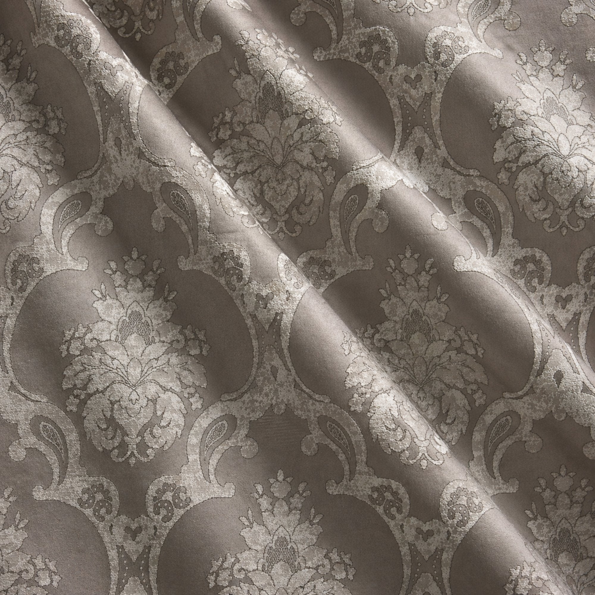 Katherine Fabric | Textured Damask Faux Silk Fabric | Drapery & Curtain Fabric and Table Linen Fabric
