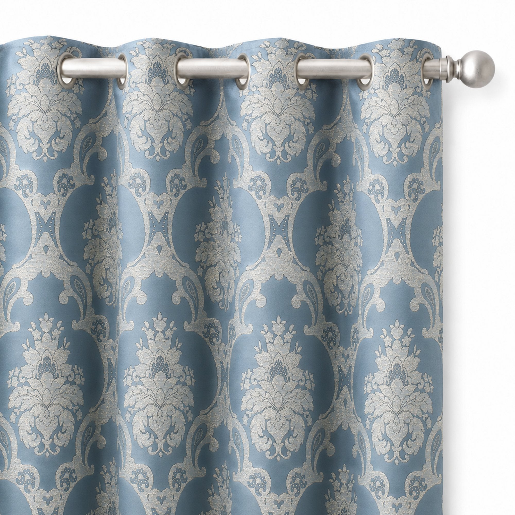 Katherine Fabric | Textured Damask Faux Silk Fabric | Drapery & Curtain Fabric and Table Linen Fabric