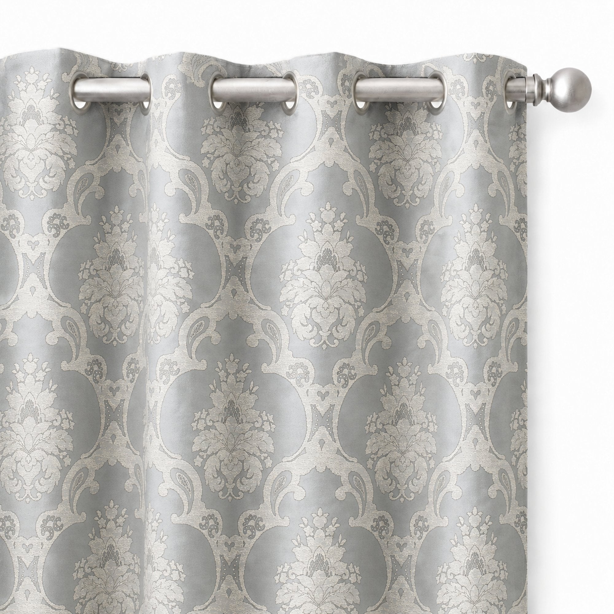 Katherine Fabric | Textured Damask Faux Silk Fabric | Drapery & Curtain Fabric and Table Linen Fabric