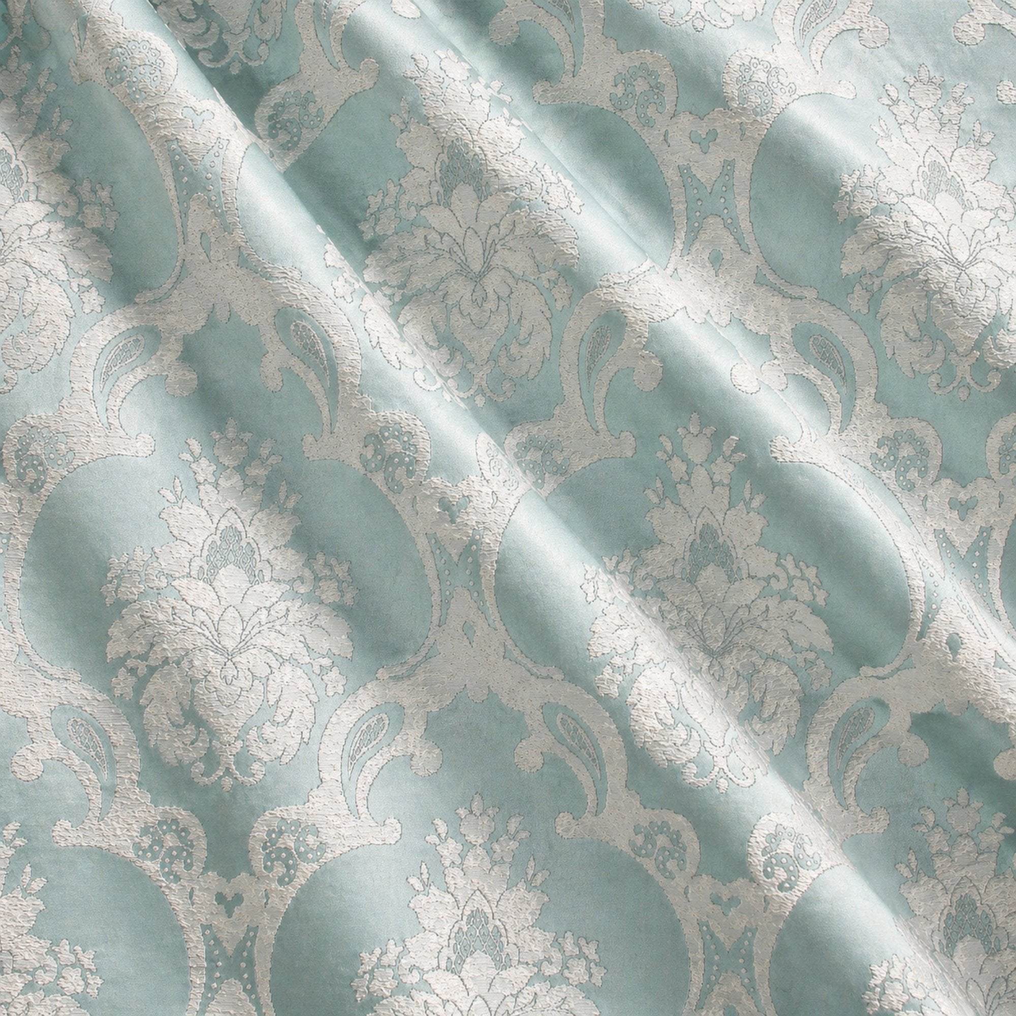 Katherine Fabric | Textured Damask Faux Silk Fabric | Drapery & Curtain Fabric and Table Linen Fabric