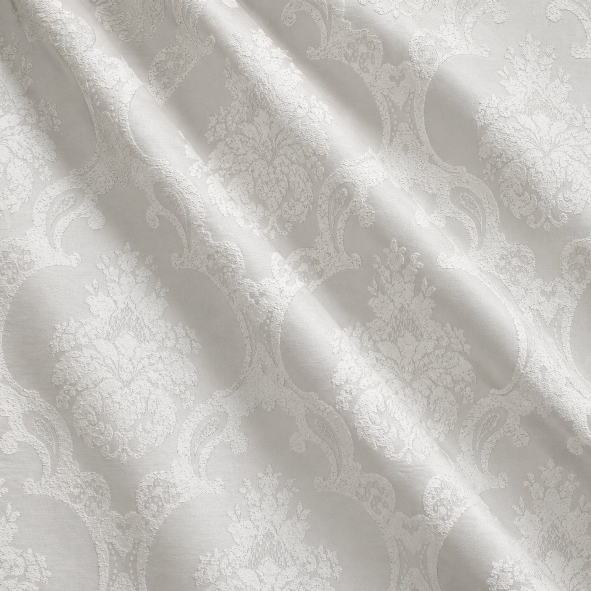 Katherine Fabric | Textured Damask Faux Silk Fabric | Drapery & Curtain Fabric and Table Linen Fabric