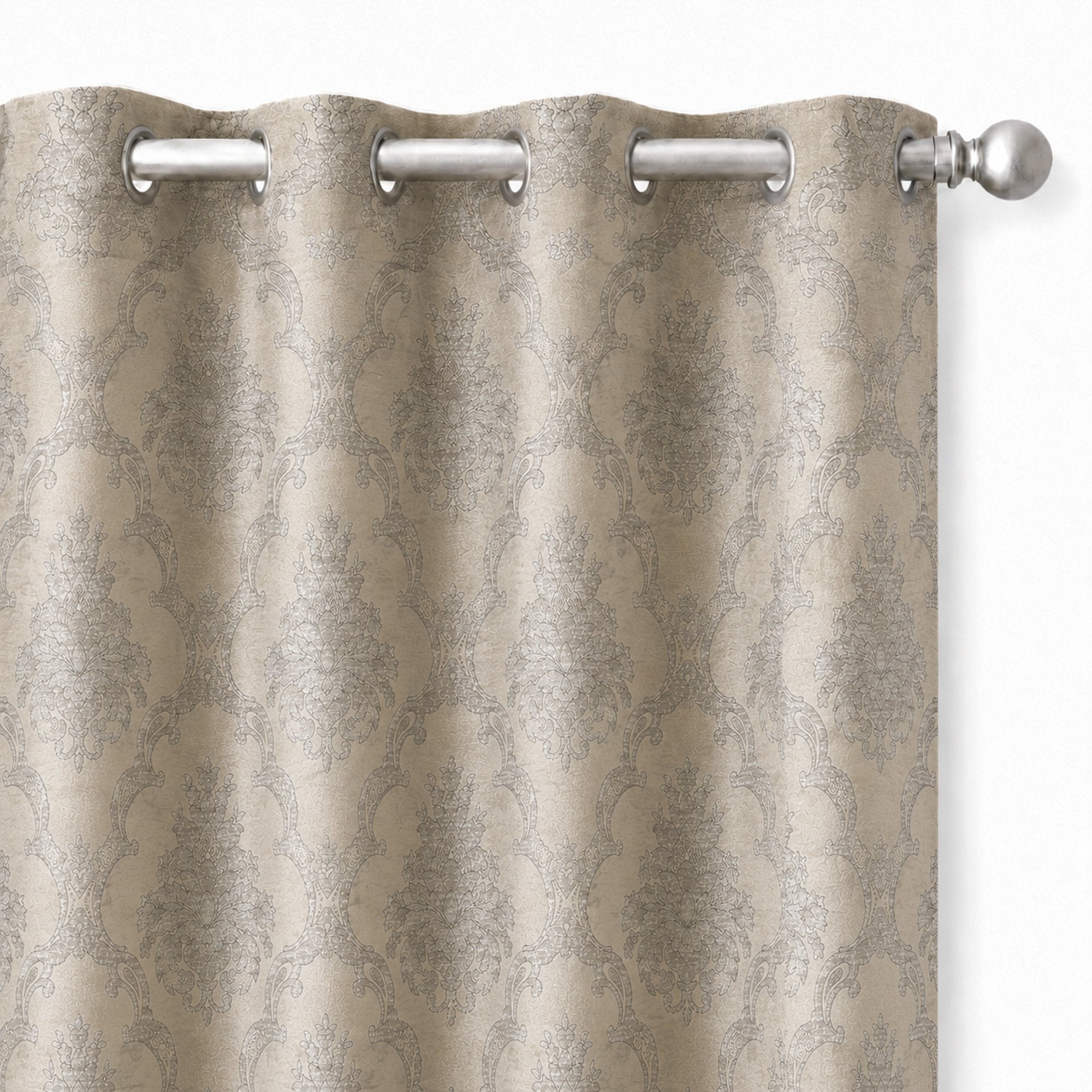 Katherine Fabric | Textured Damask Faux Silk Fabric | Drapery & Curtain Fabric and Table Linen Fabric