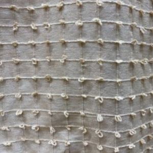 Kerala Fabric | Small Square Tufted Knots Silk Fabric | Drapery & Curtain Fabric