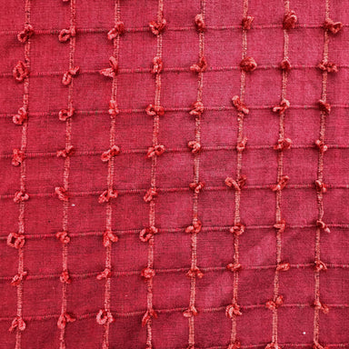 Kerala Fabric | Small Square Tufted Knots Silk Fabric | Drapery & Curtain Fabric