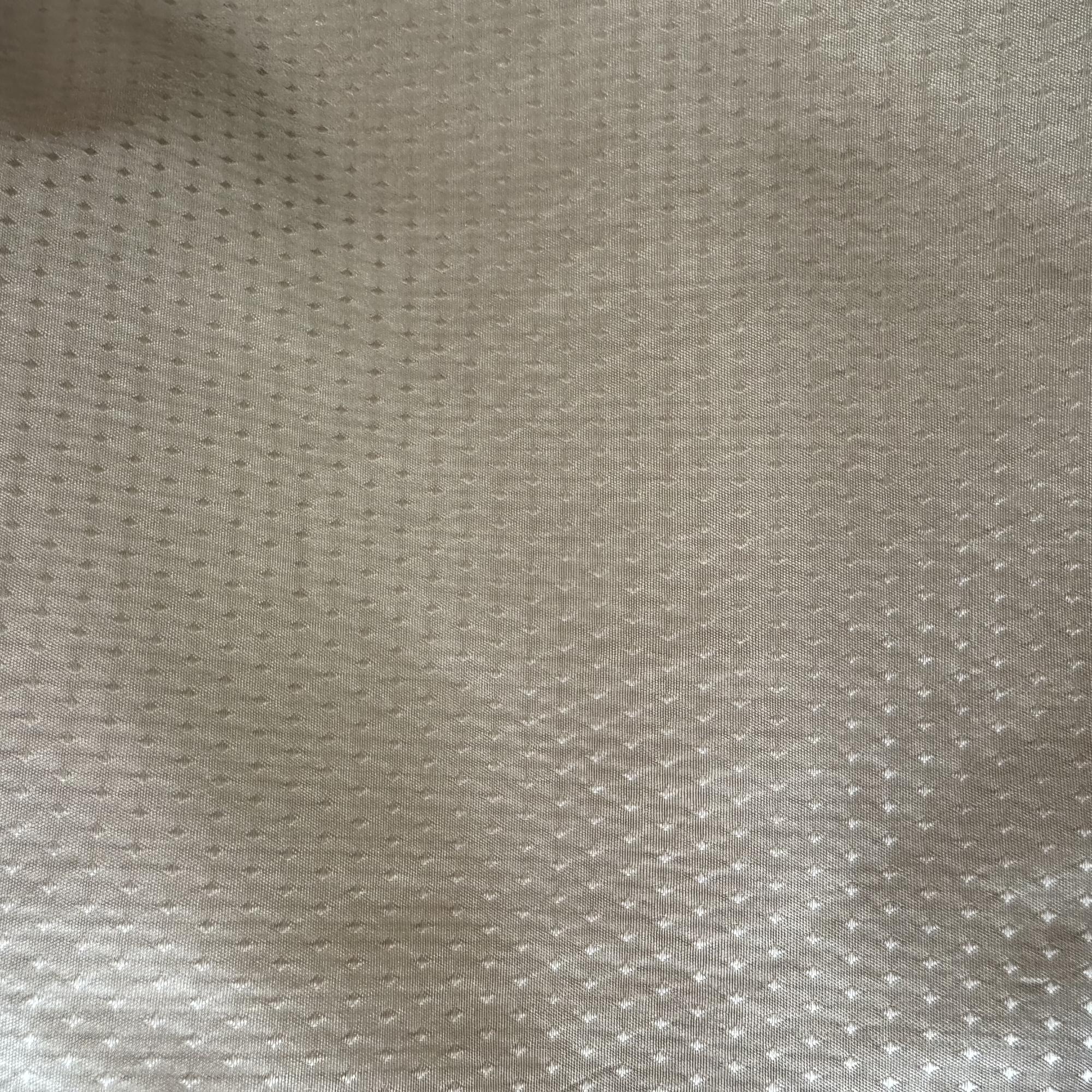 Lanai Fabric in color Jute is a Solid Dotted Silk Fabric pattern good for Drapery & Curtain Fabric-Tagged