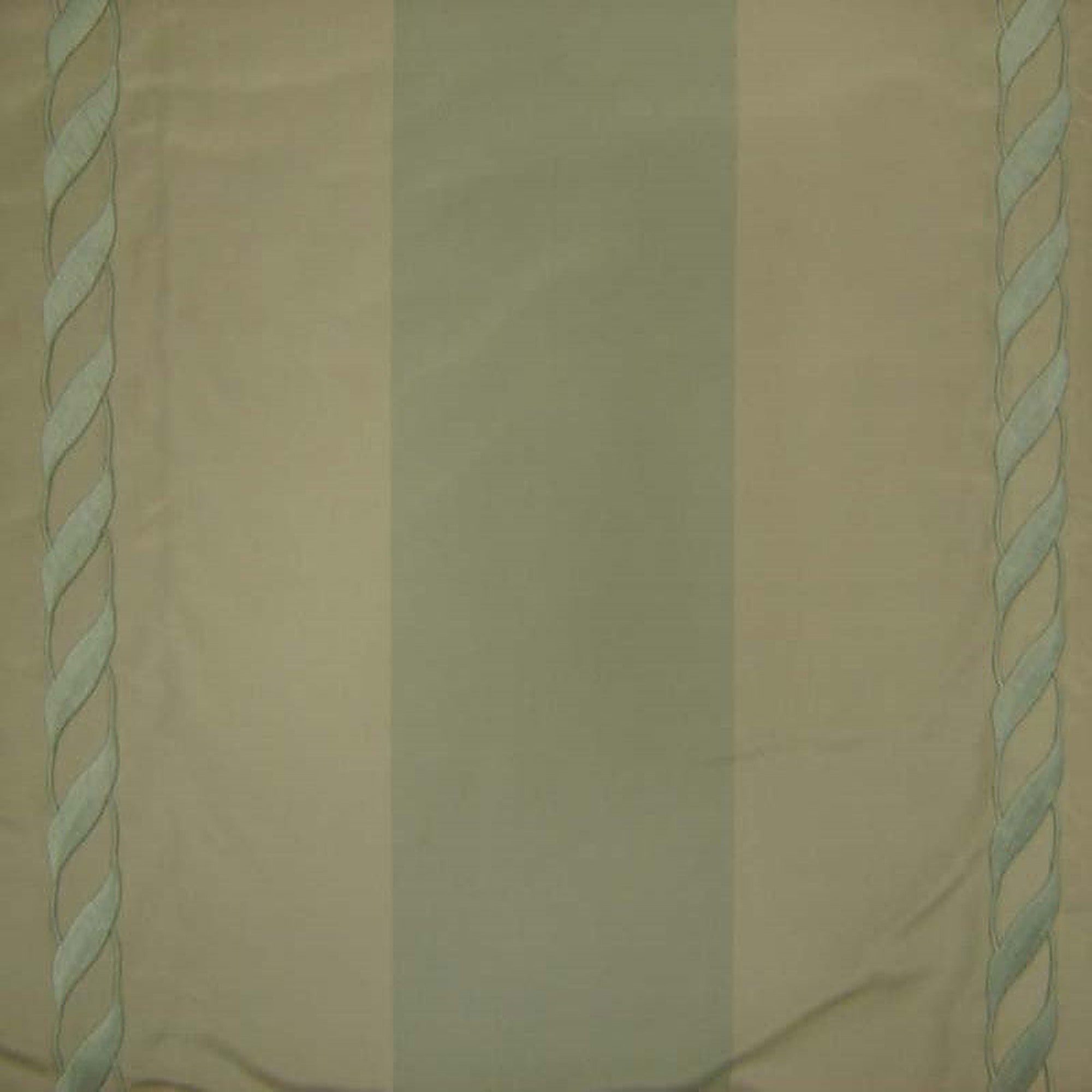 Lauder Fabric in color Seaspray is a Twist Rope Embroidered Stripe Silk Fabric pattern good for Drapery & Curtain Fabric-Tagged