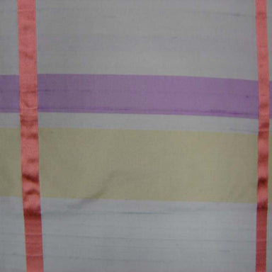 Manhattan Fabric in color Bluebell is a Multi-Colored Stripe Silk Fabric pattern good for Drapery & Curtain Fabric